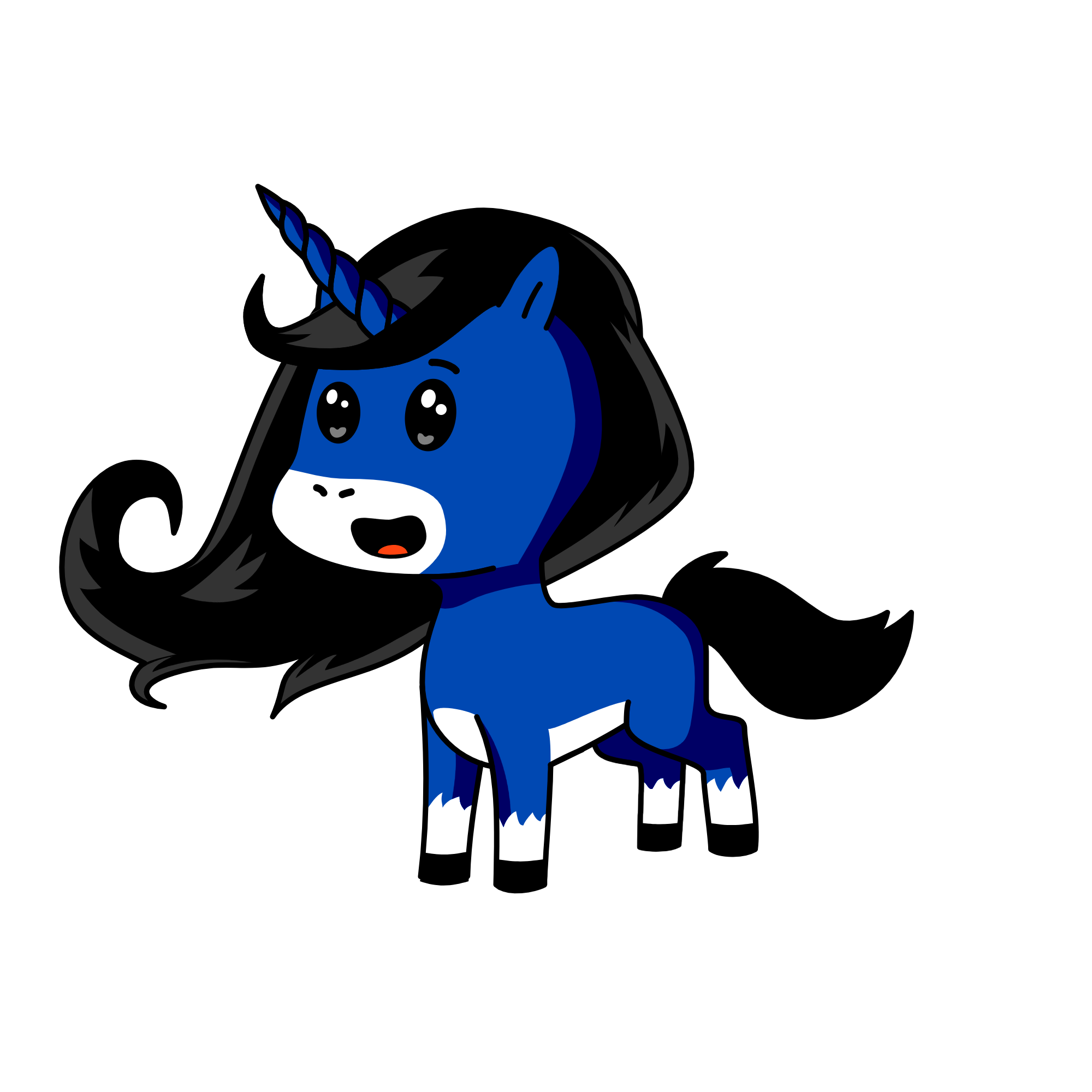 Midnight Shimmer, the unicorn