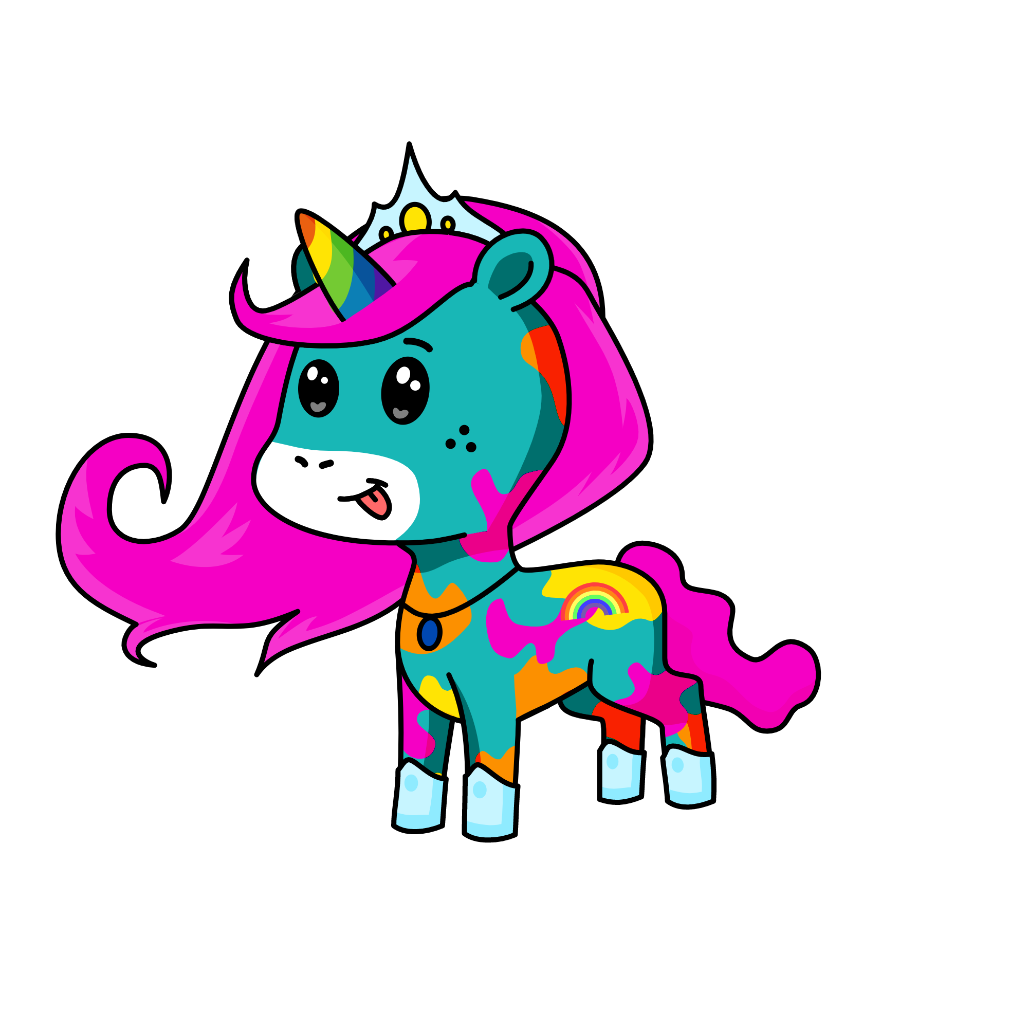 Jemma the queen, the unicorn
