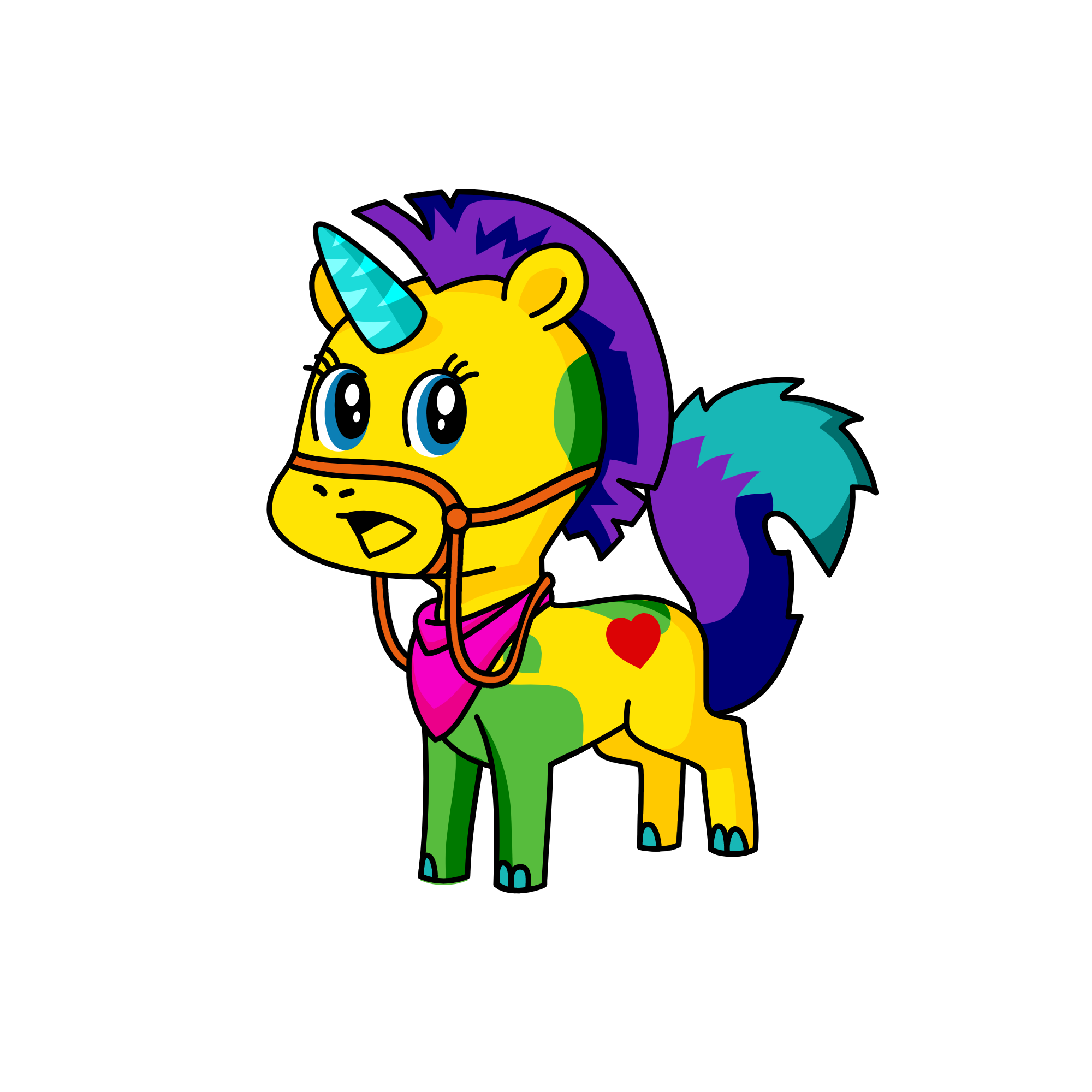 Cornily, the unicorn