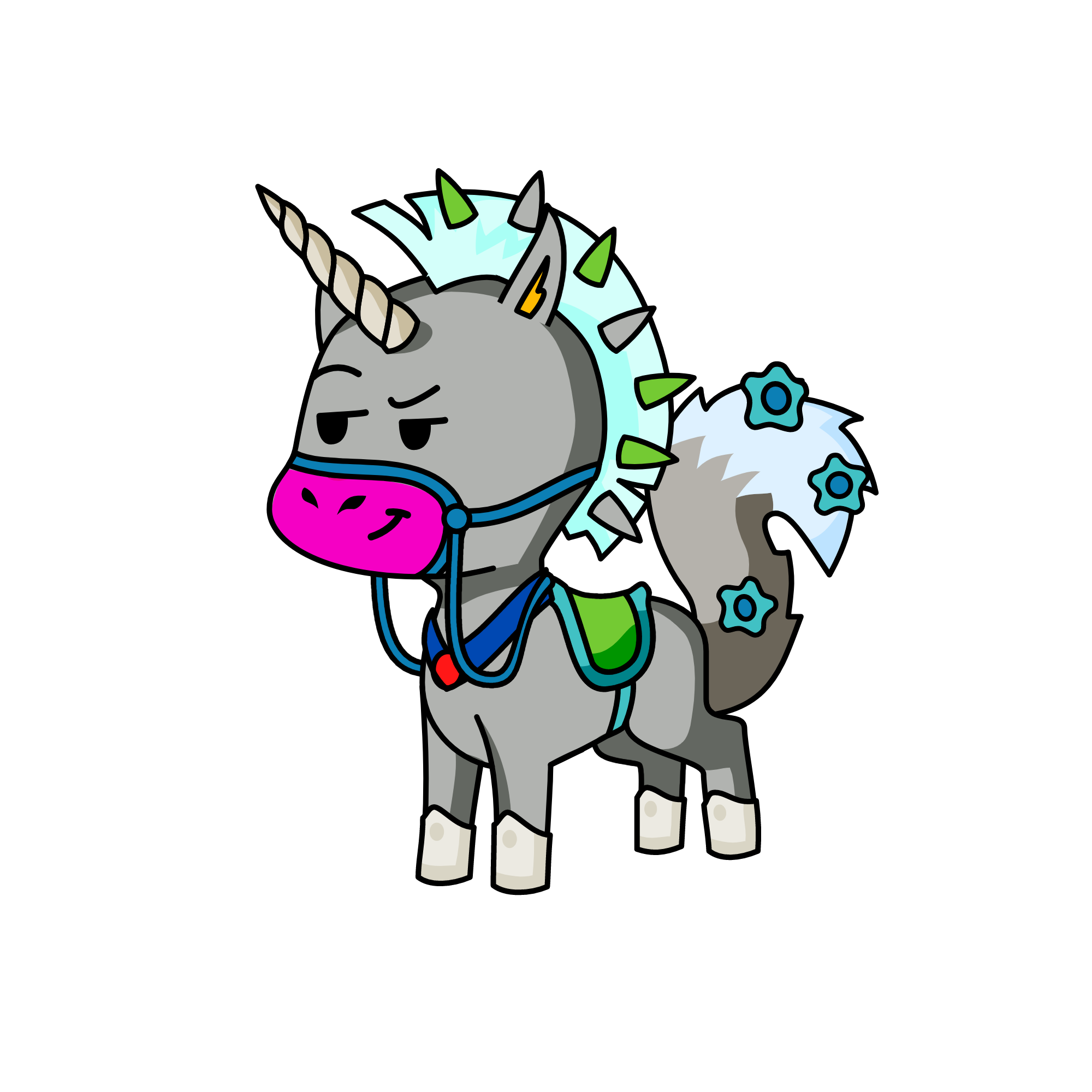 Snowble, the unicorn