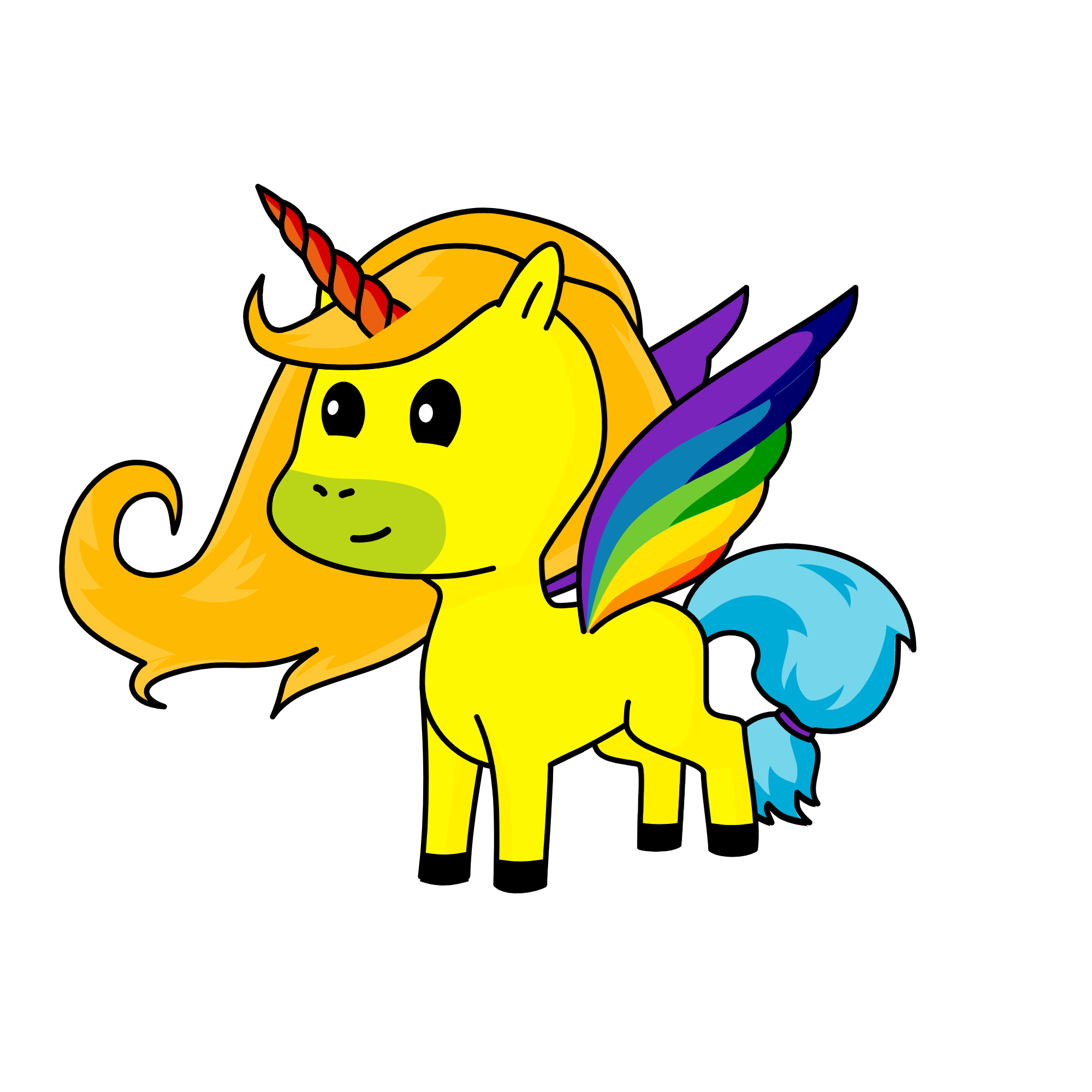 rainbow alsa, the unicorn