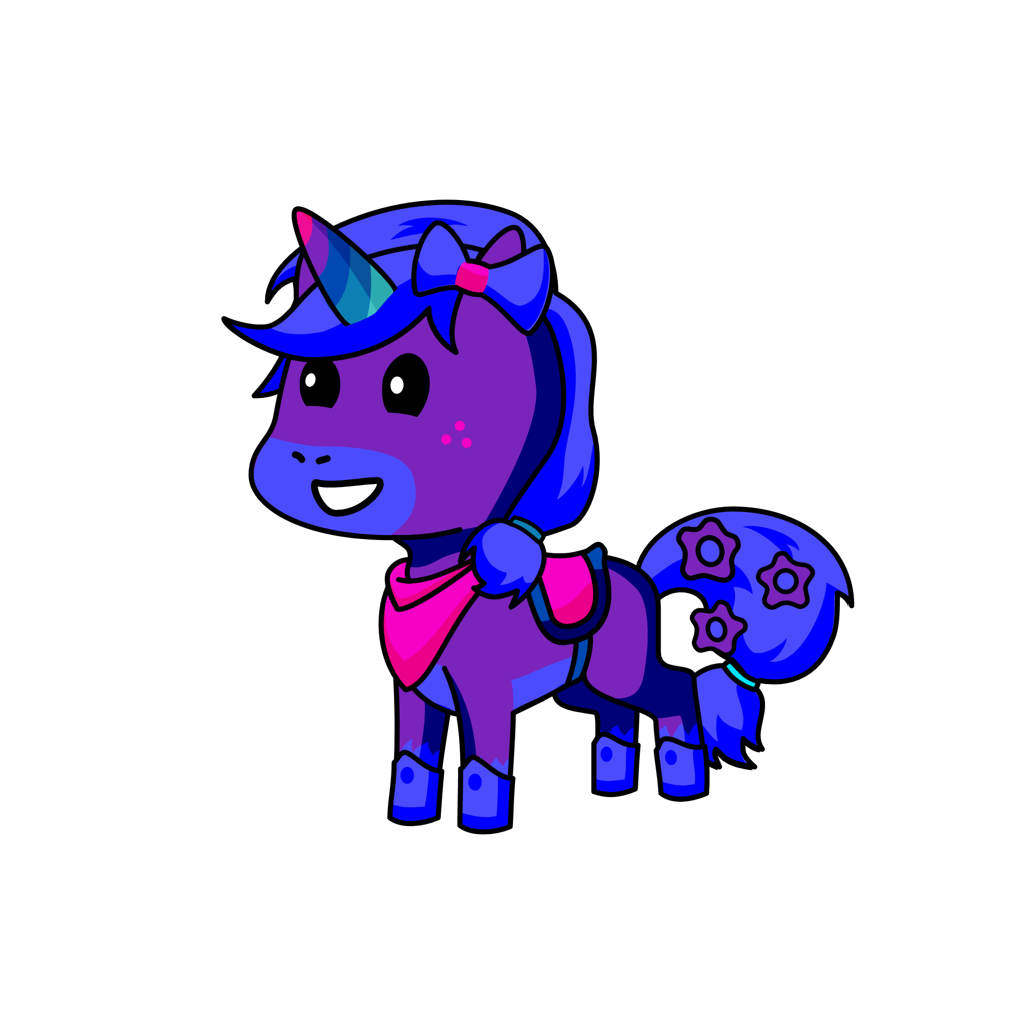 Pluma, the unicorn