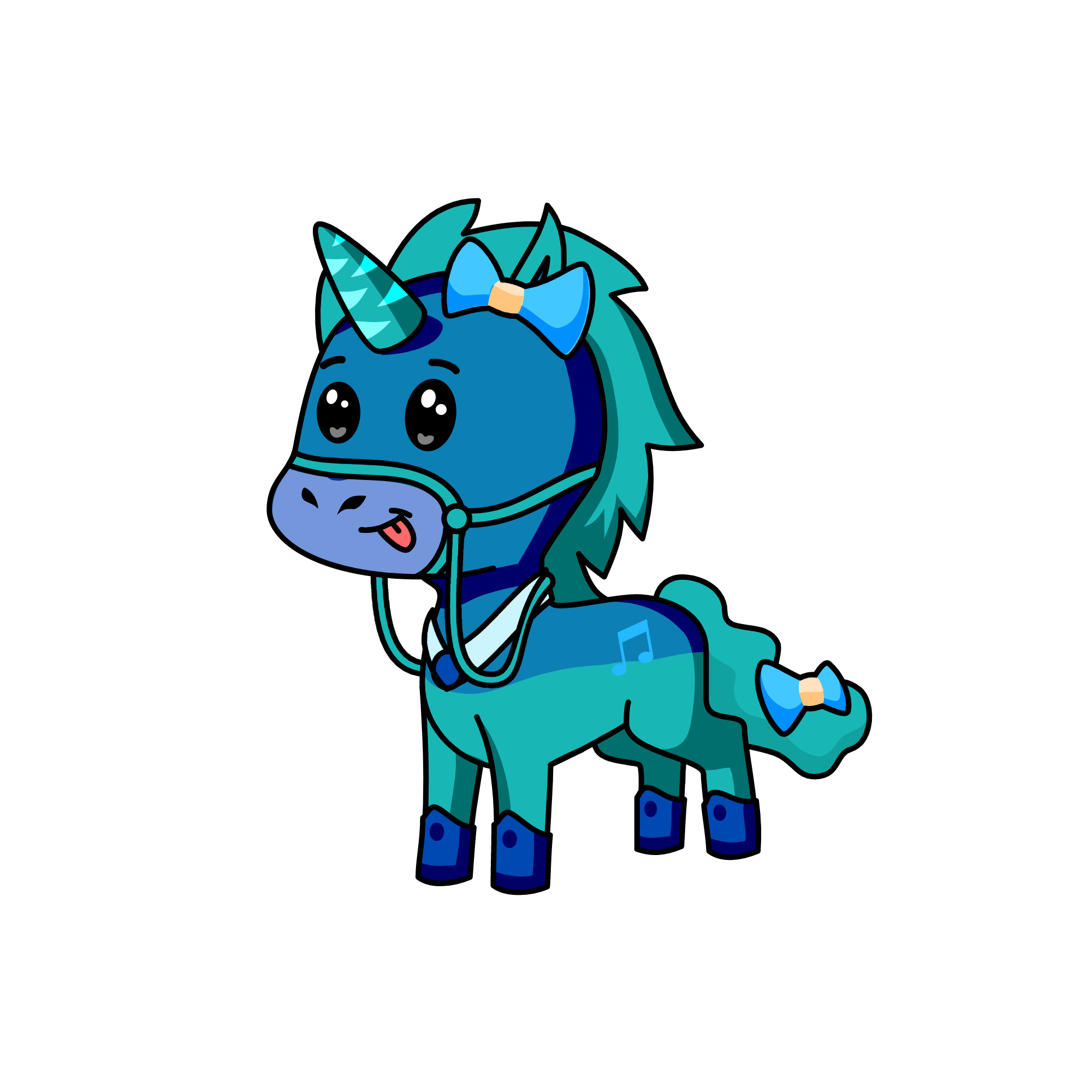 blunicorny, the unicorn