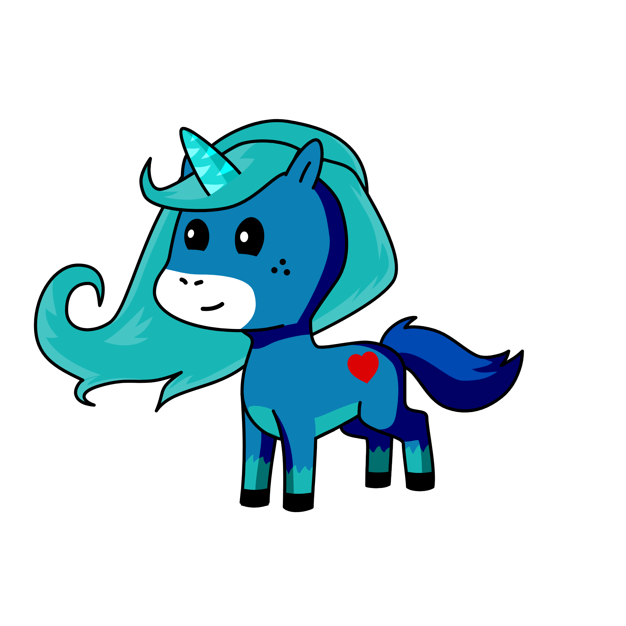 Aqua, the unicorn