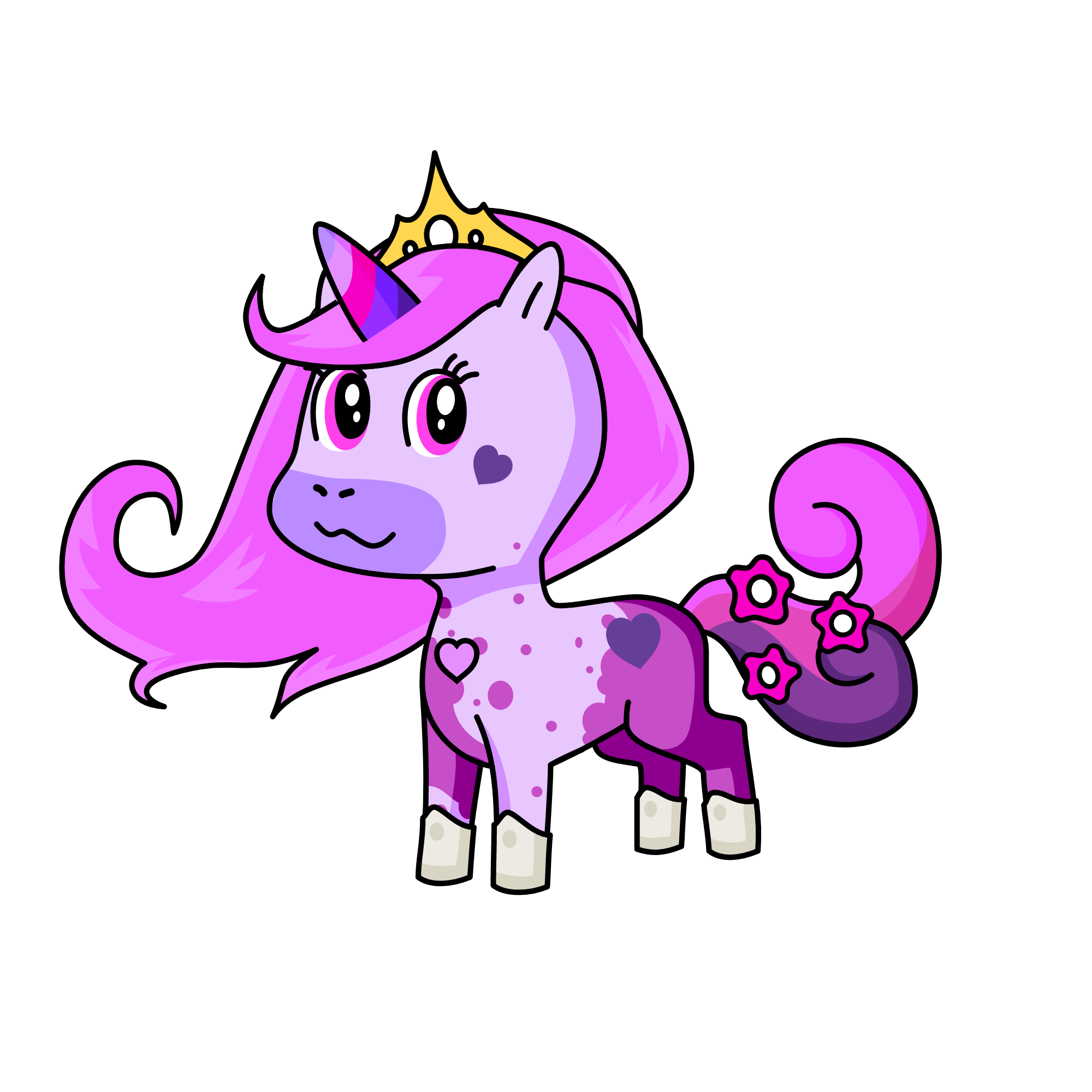 to pinkie, the unicorn