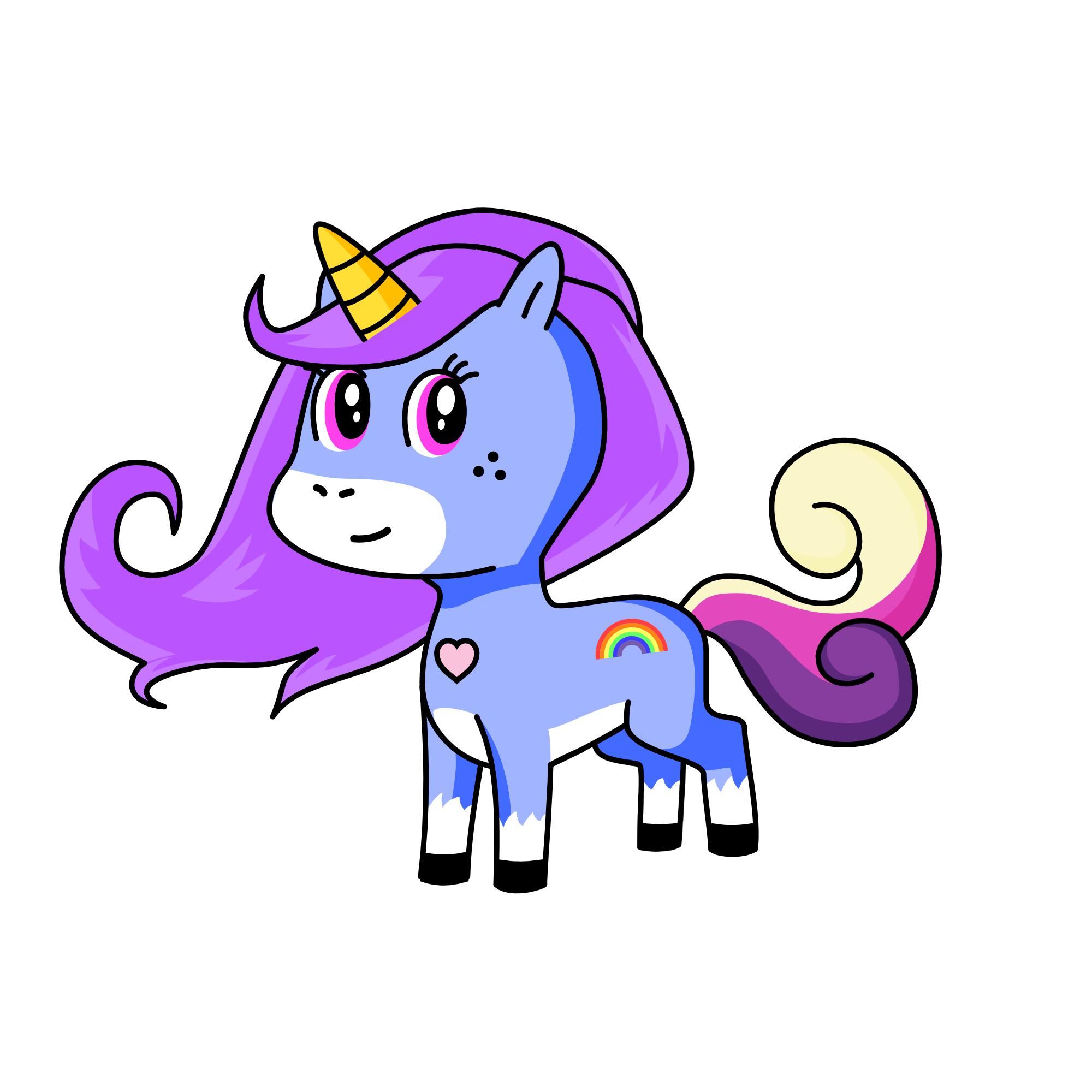 moon uni corn, the unicorn
