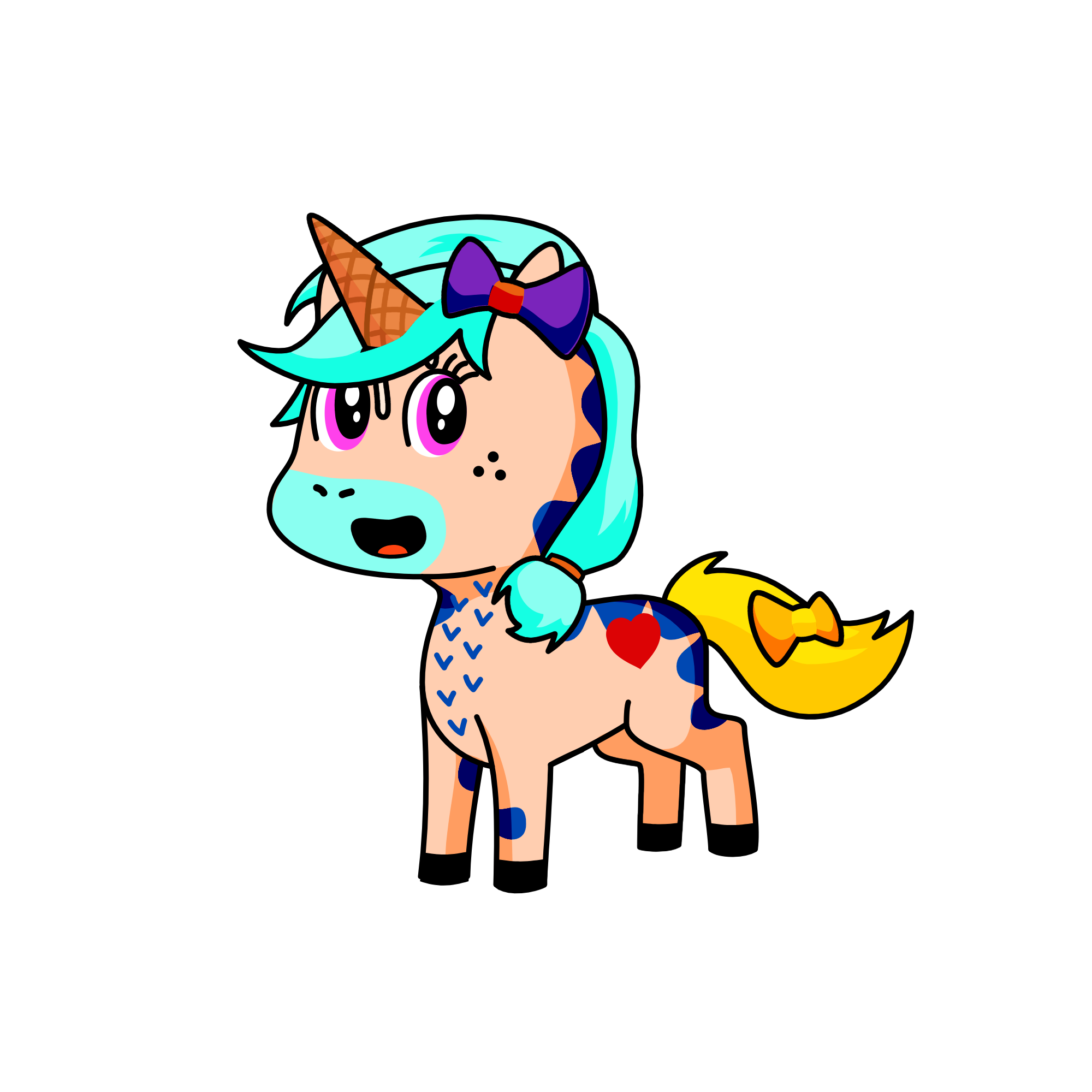 Ice cream unicorn, the unicorn