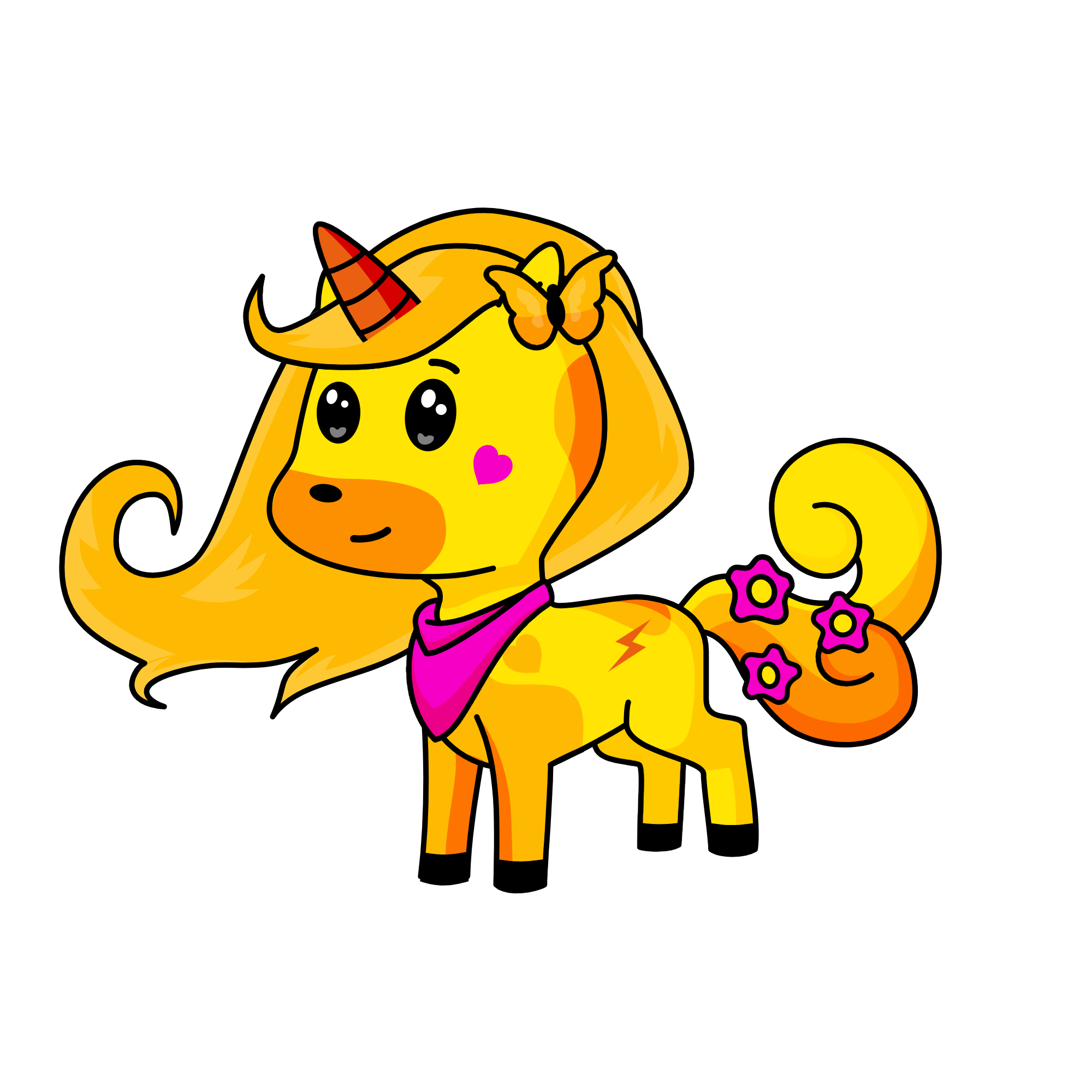 Goldie, the unicorn