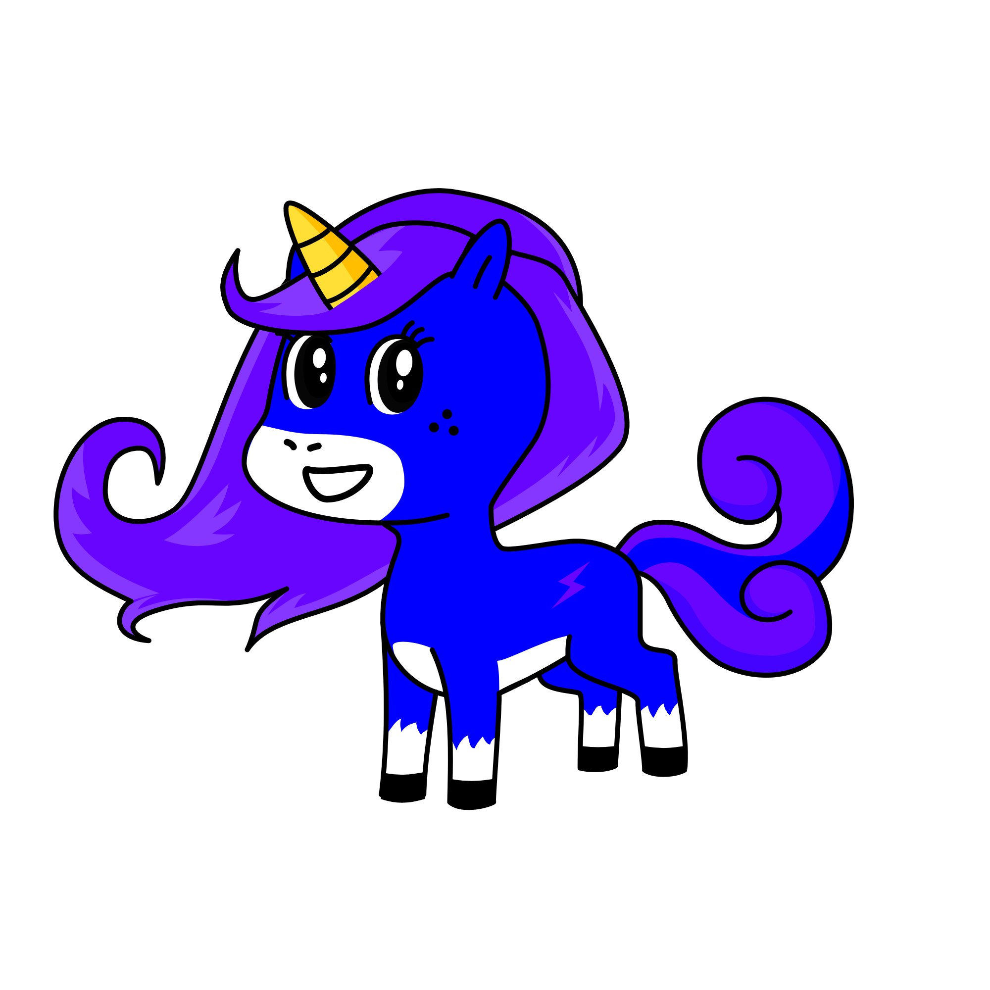Nightmare moon, the unicorn