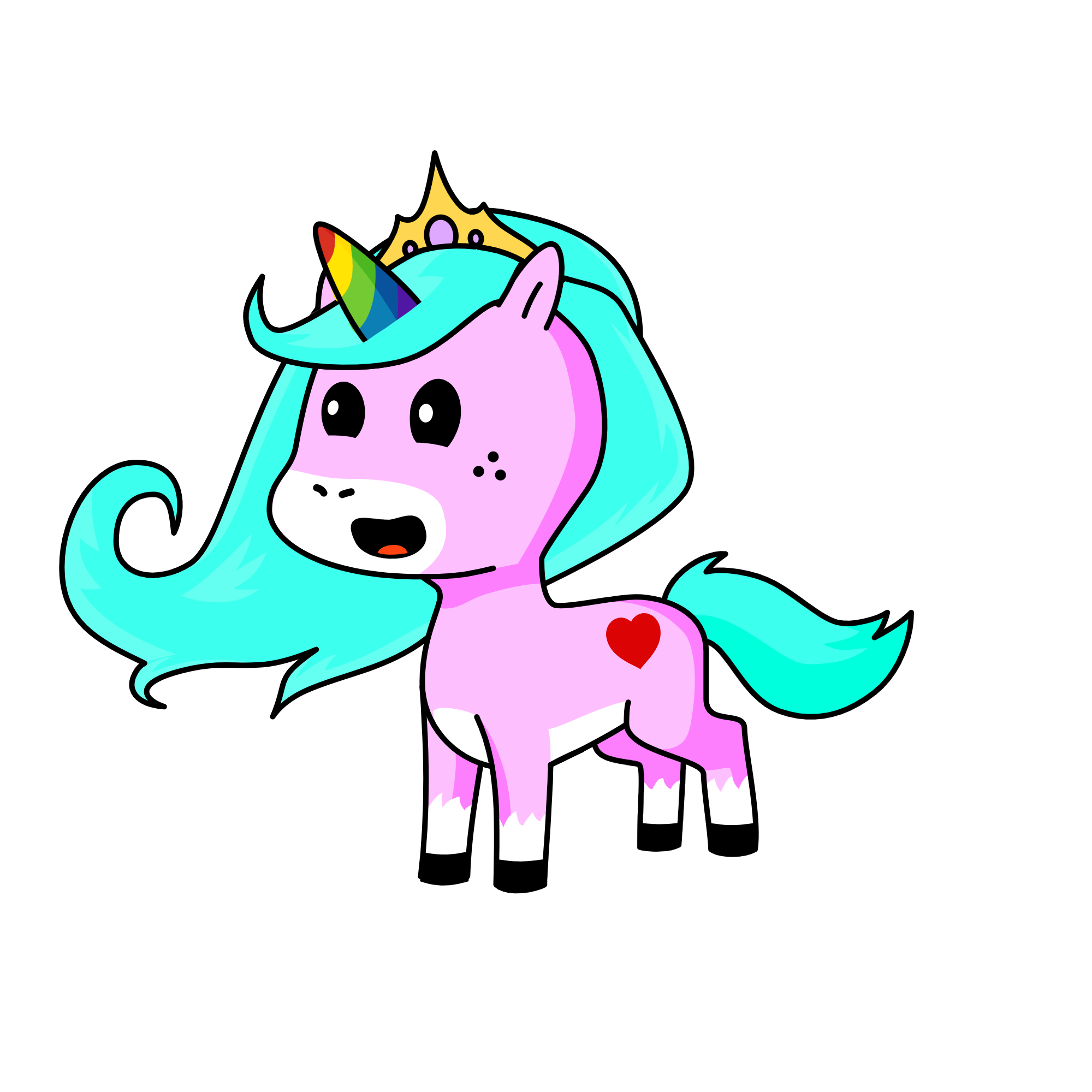 Princess Bubblegum, the unicorn