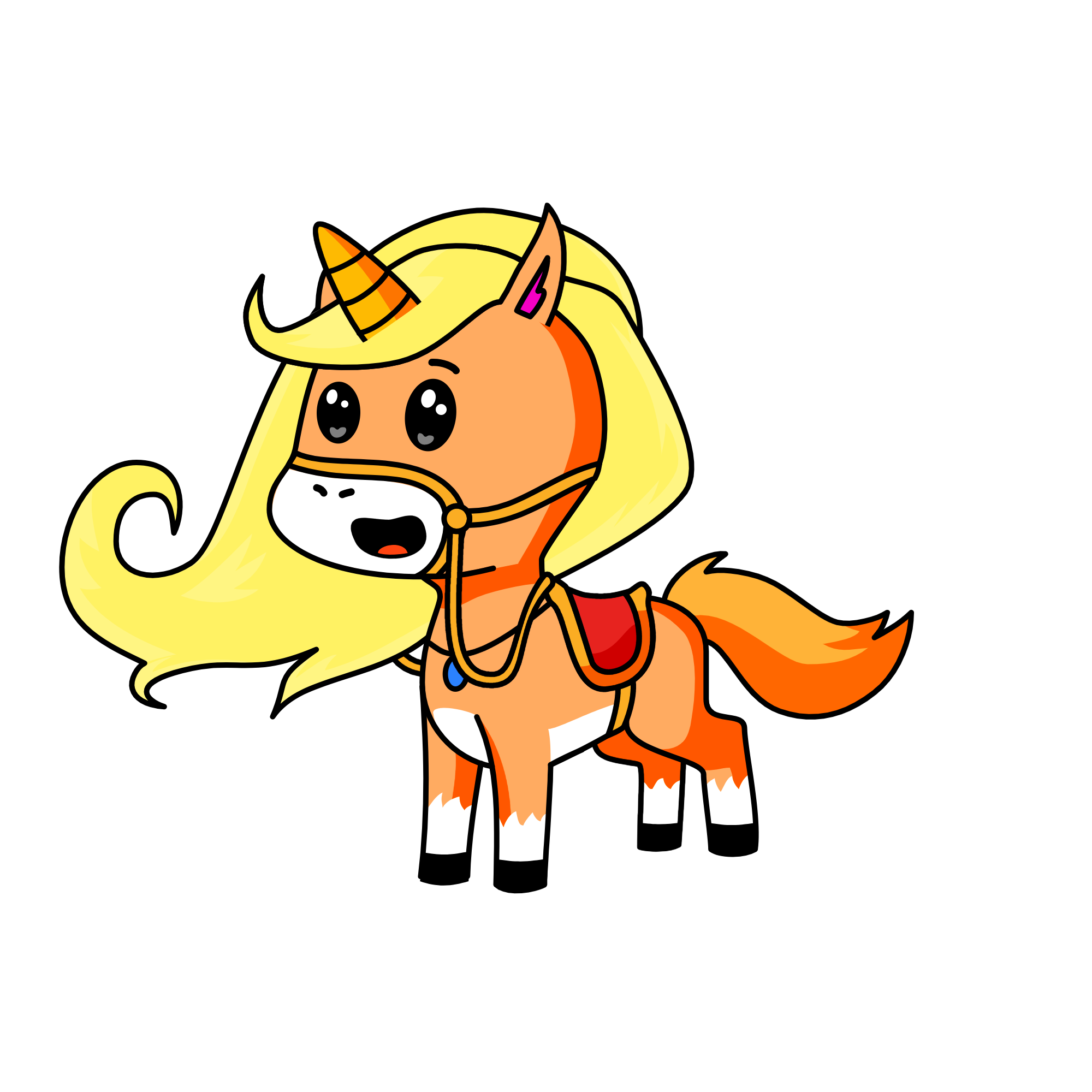 sunset, the unicorn