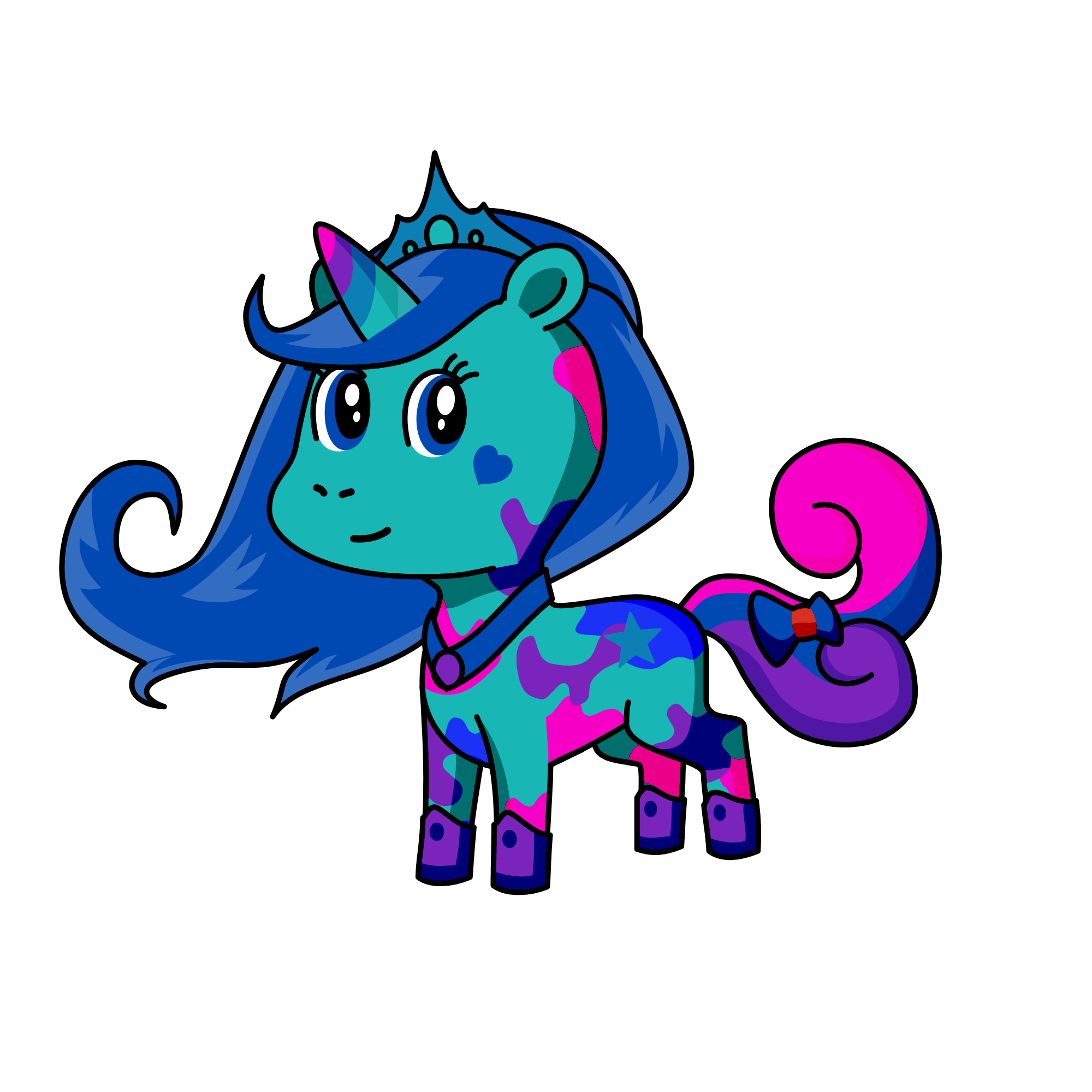 Snow Queen, the unicorn