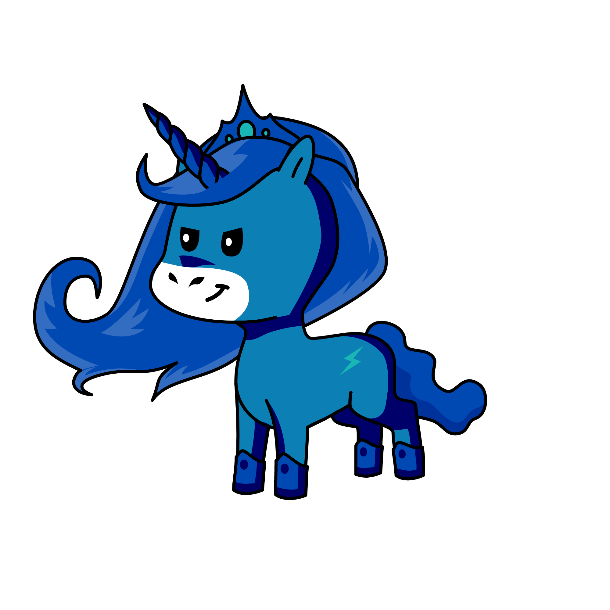 Midnight Moon, the unicorn