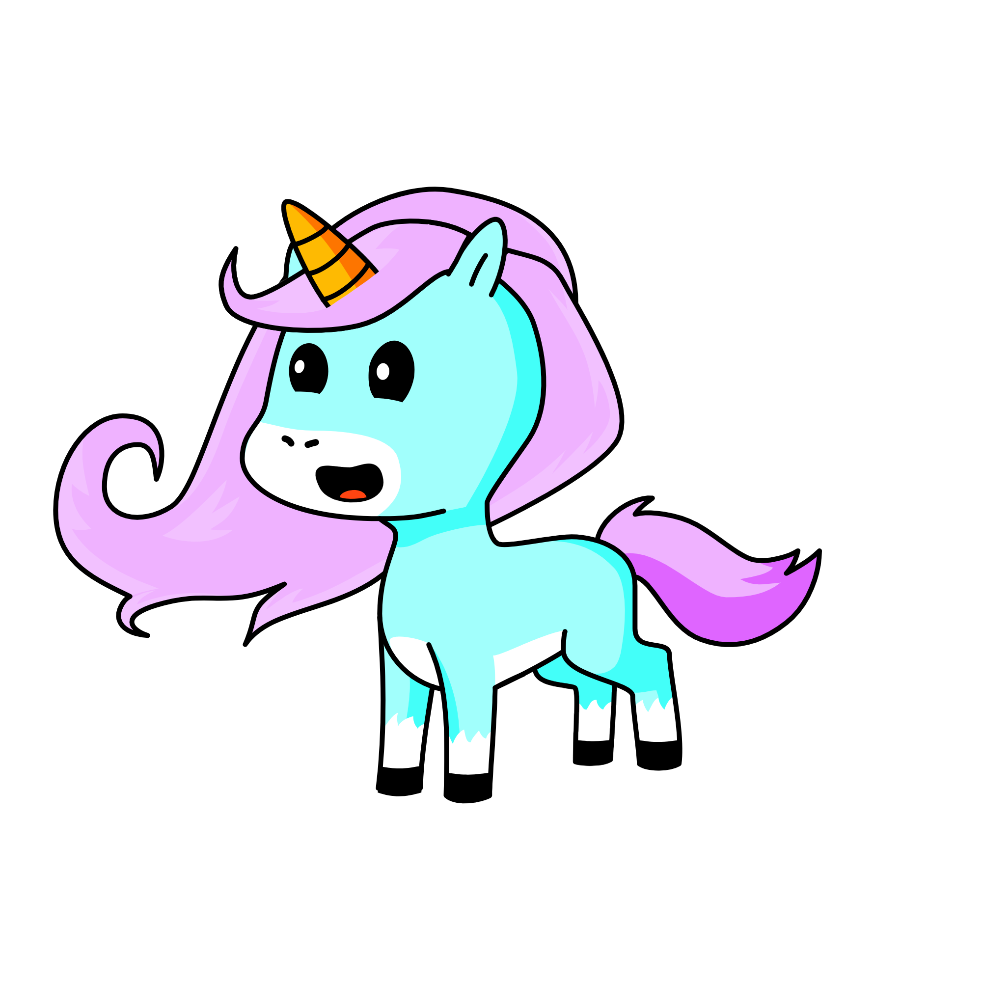cloudy, the unicorn