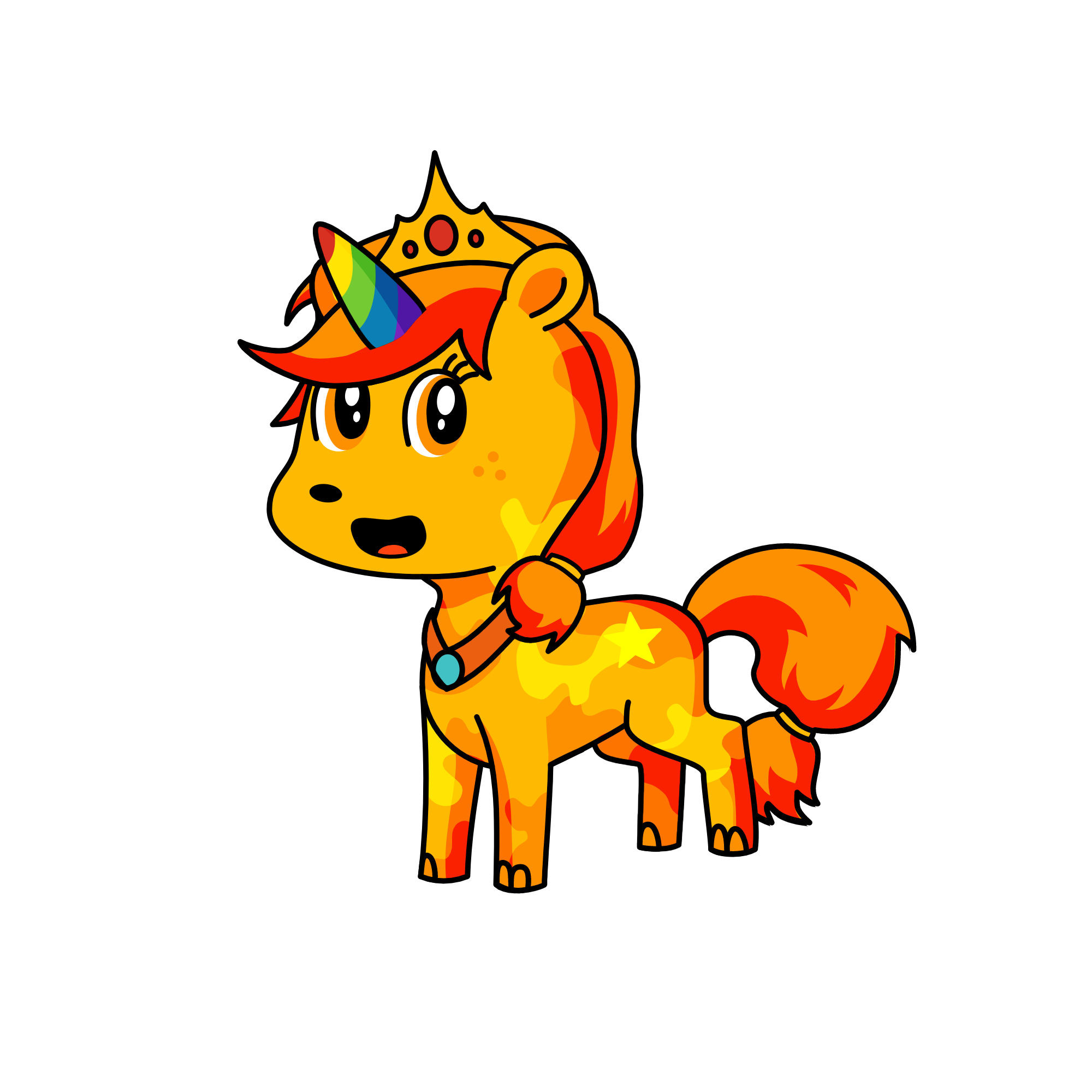 Golden Shorthair, the unicorn