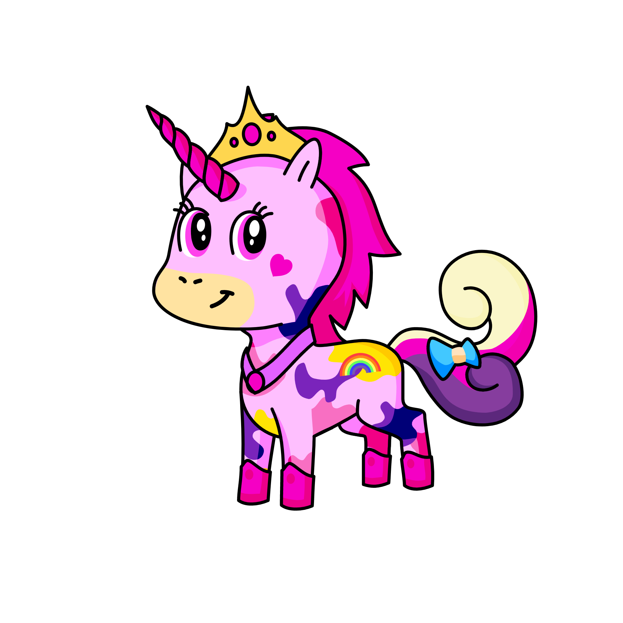 sparkly , the unicorn