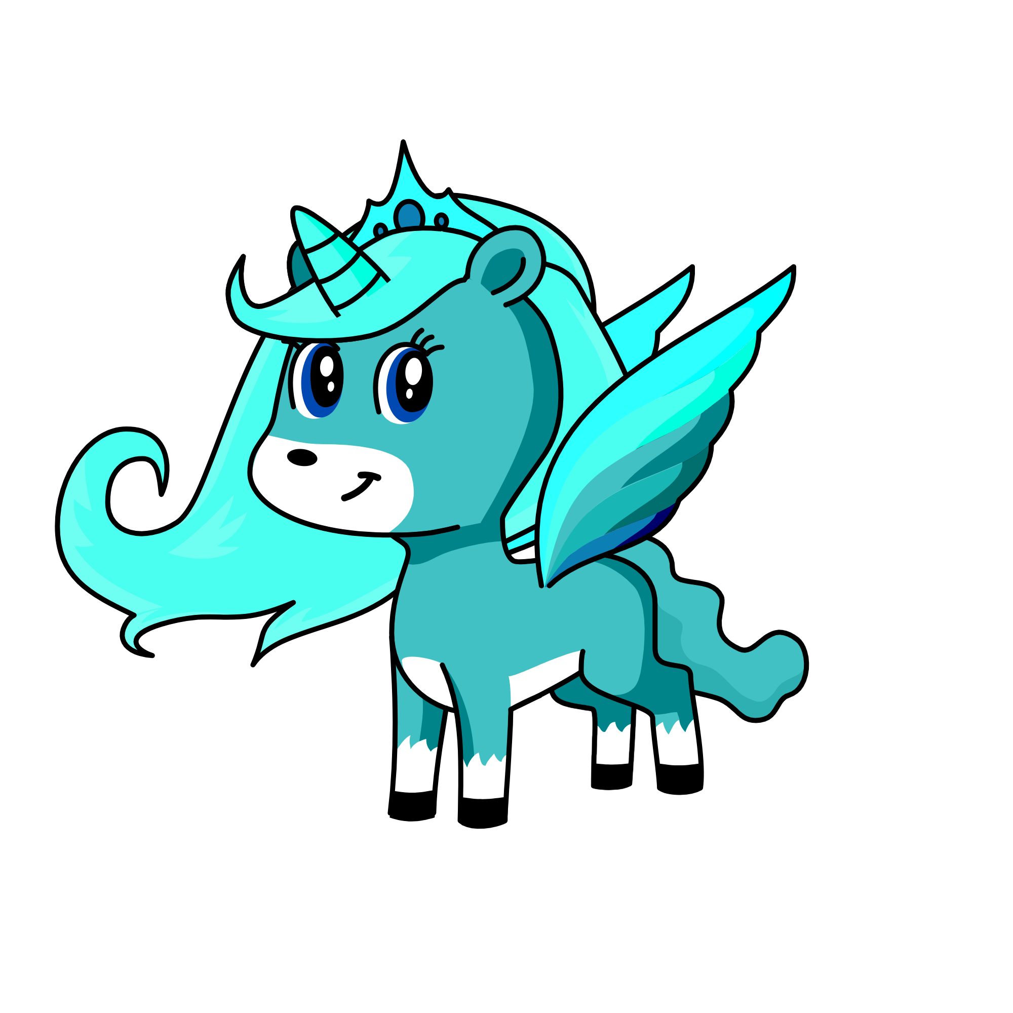 princess snowflake, the unicorn