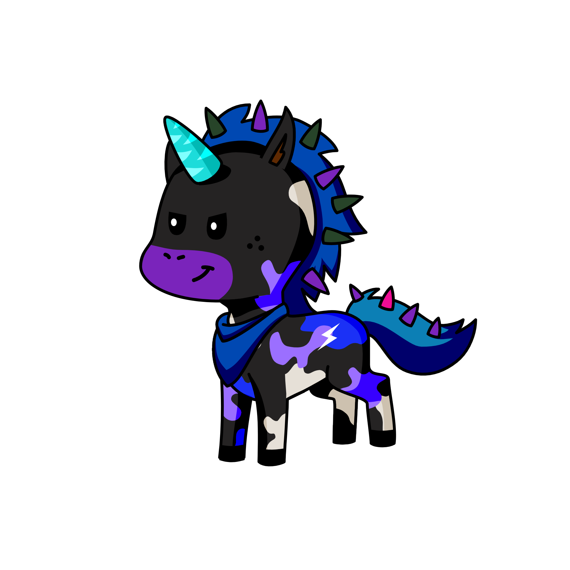 Dark lairie, the unicorn