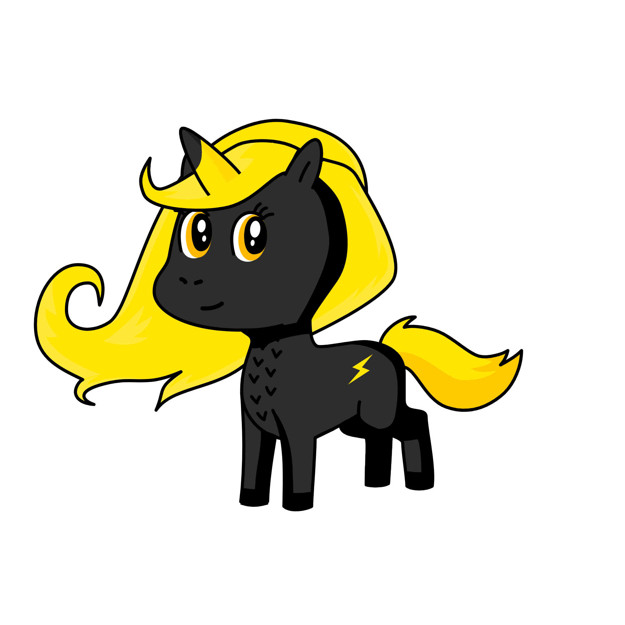 Lightning, the unicorn