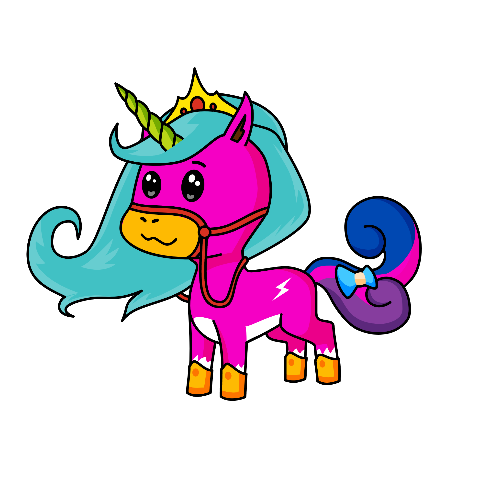 Rainbow, the unicorn