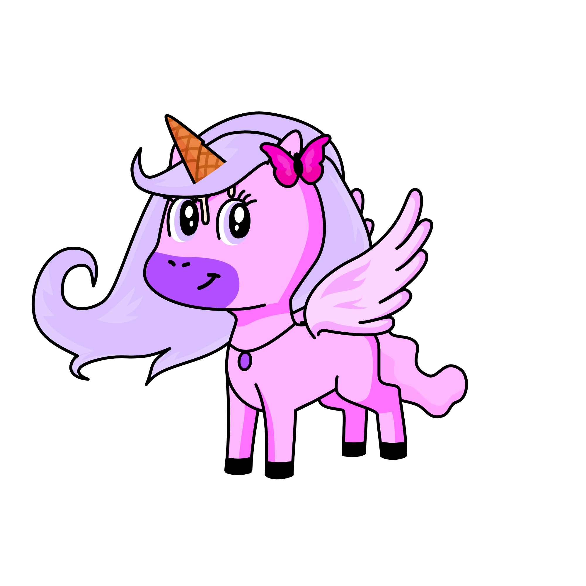Princess Sparkle, the unicorn