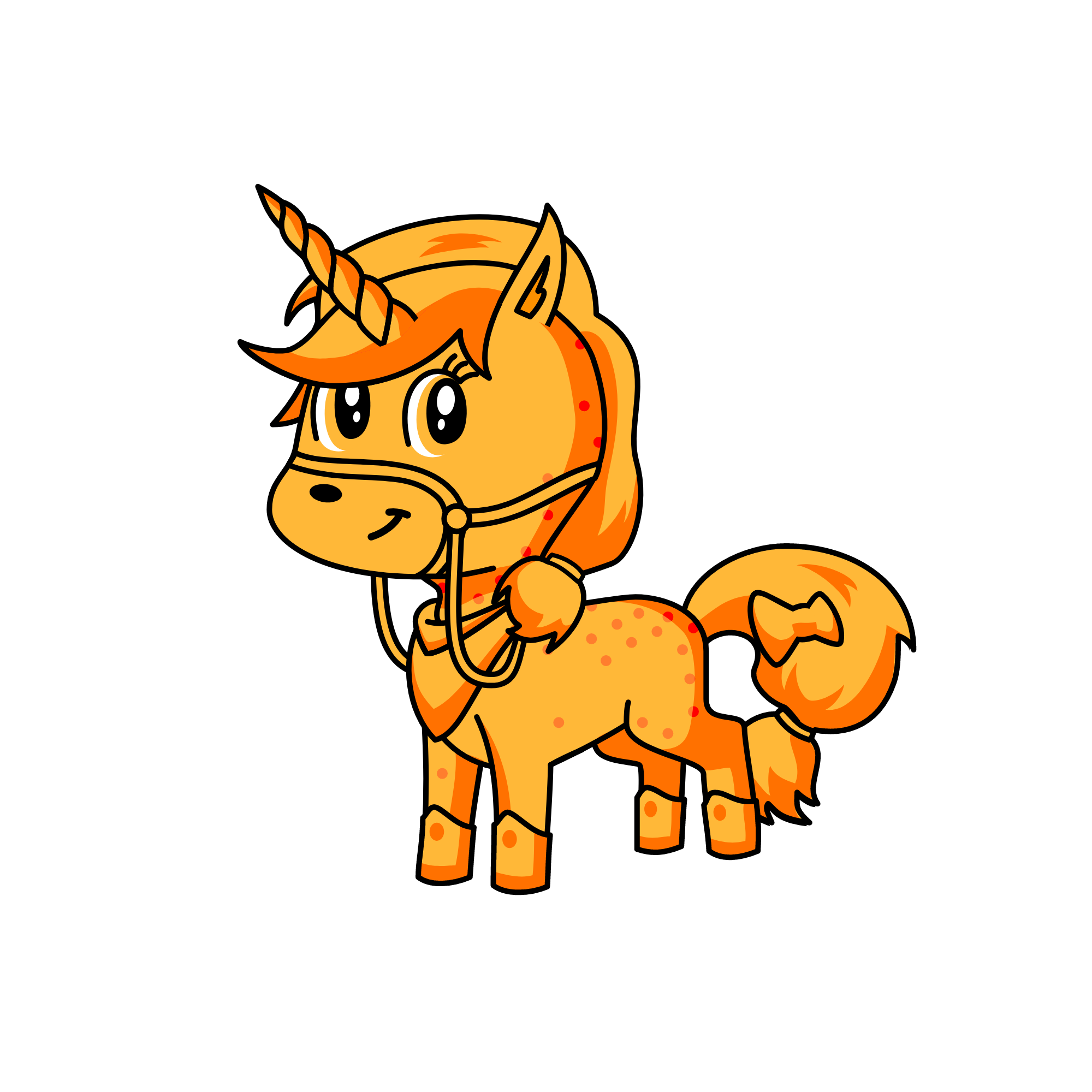 Orange Blossom, the unicorn