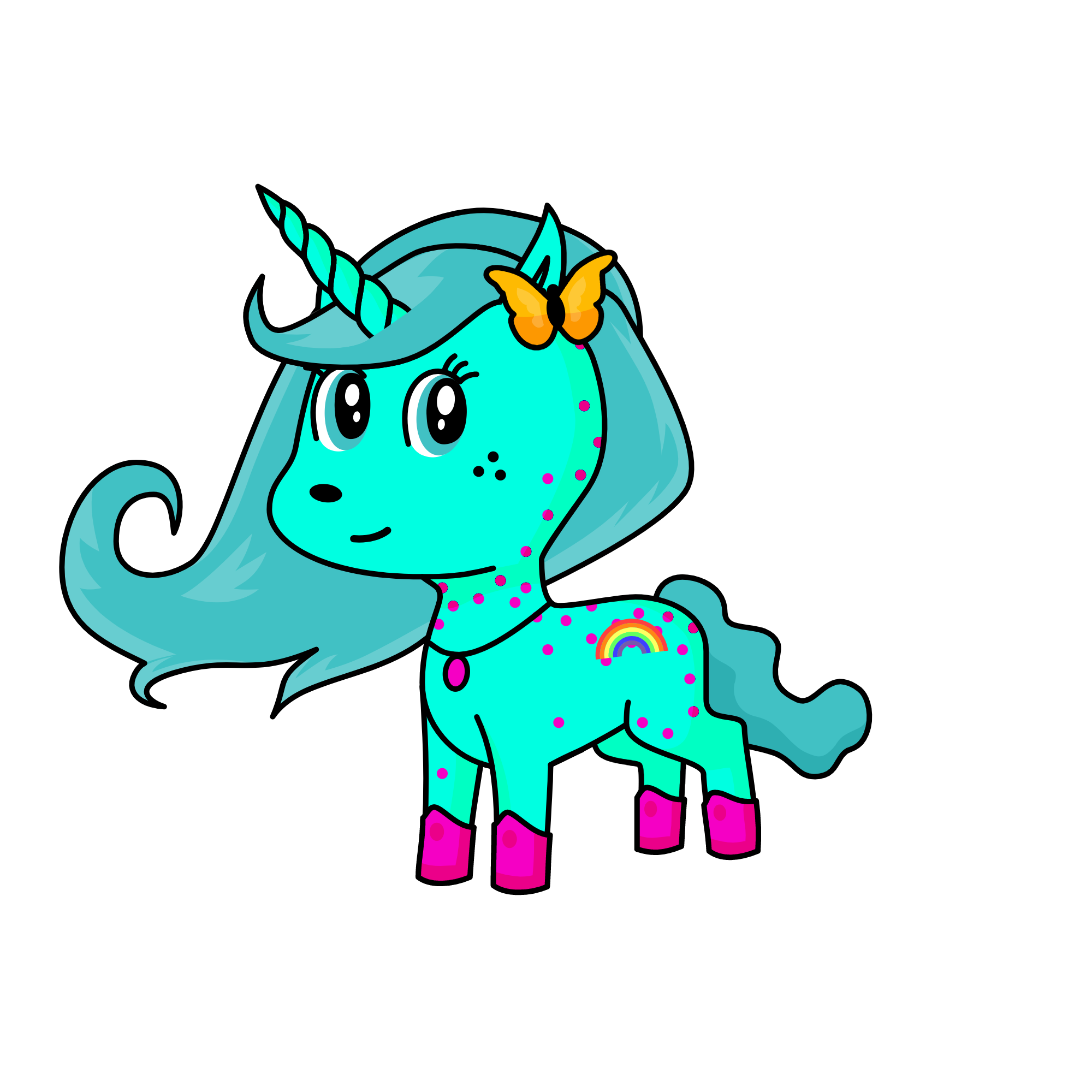 Cutie, the unicorn