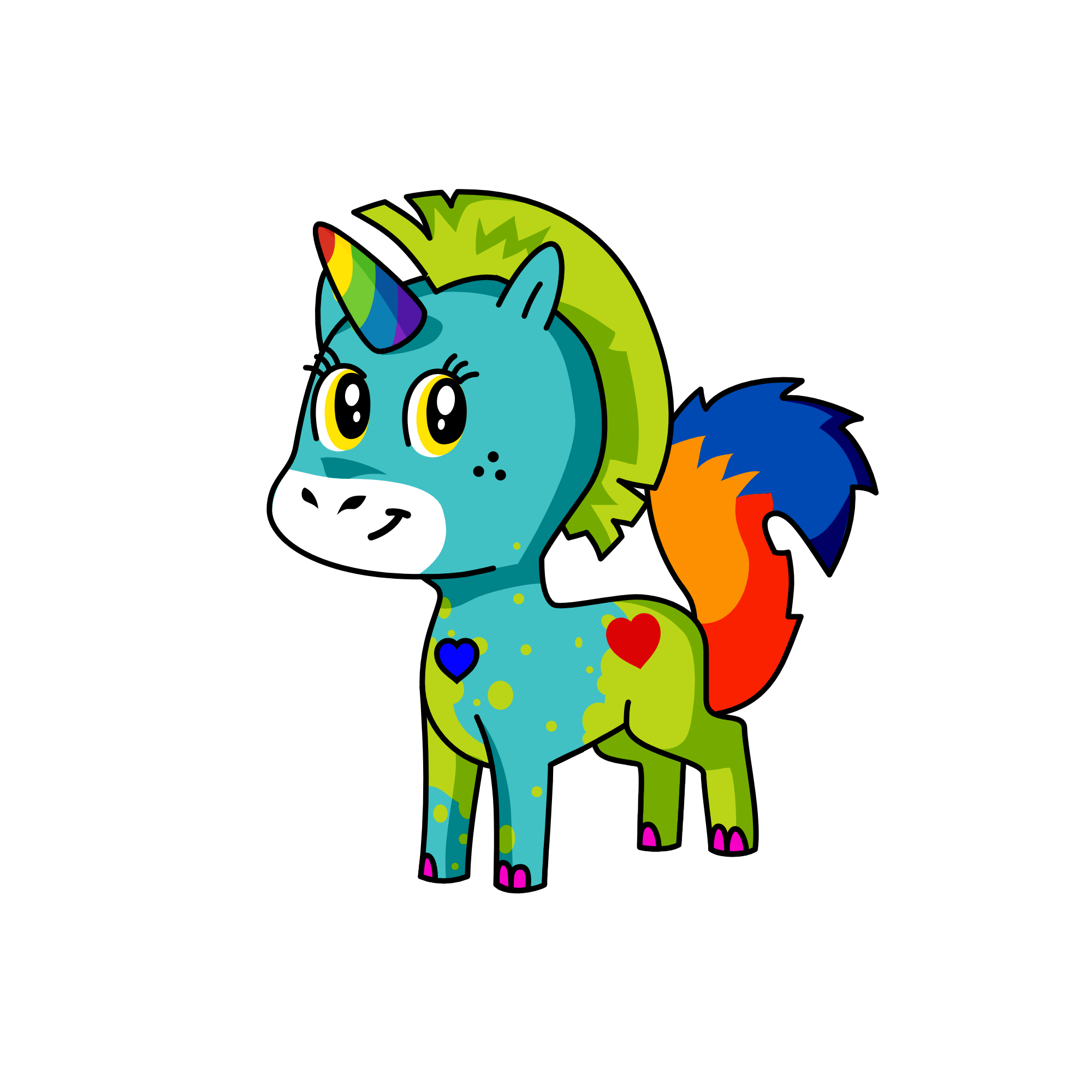 Lucky, the unicorn