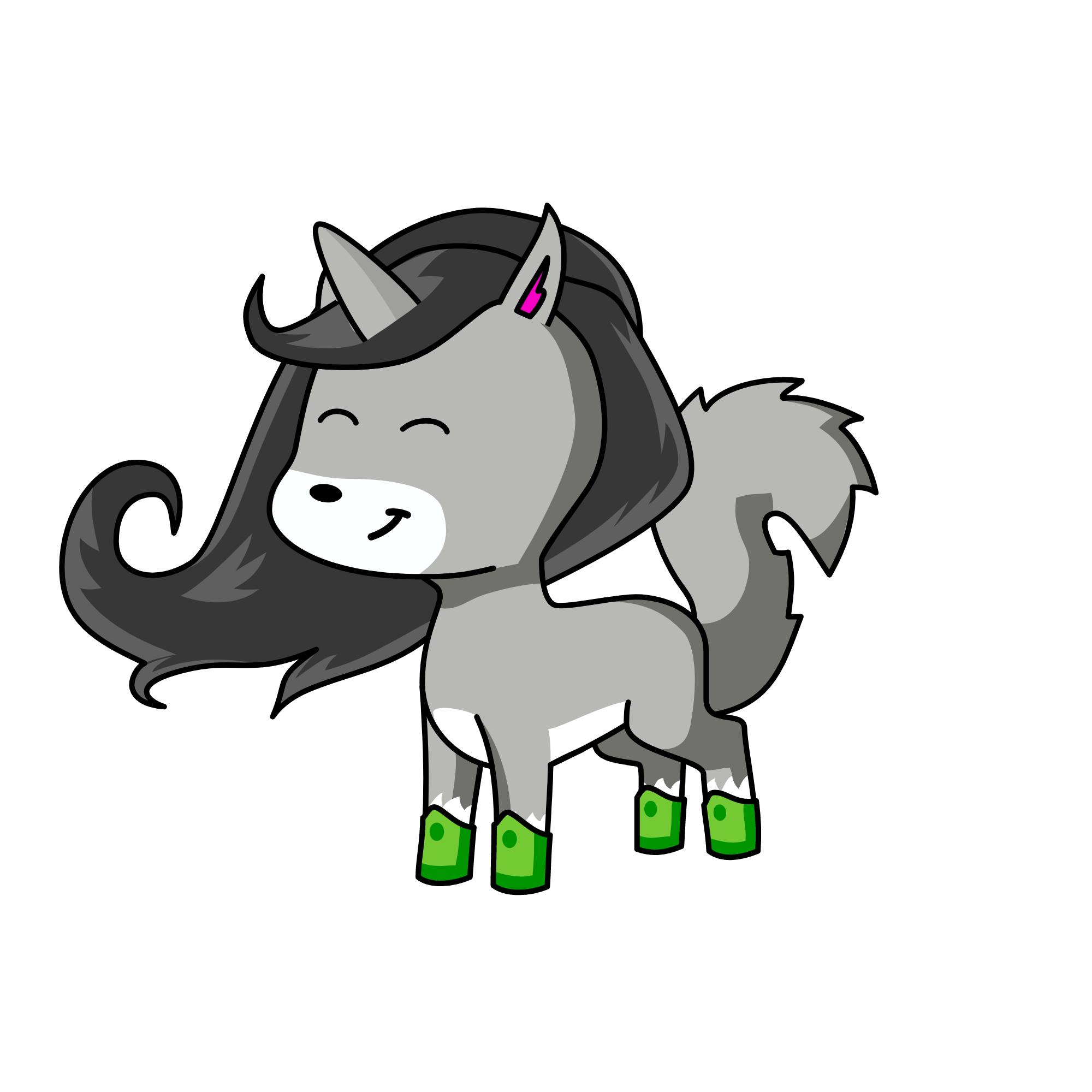 moonlight, the unicorn