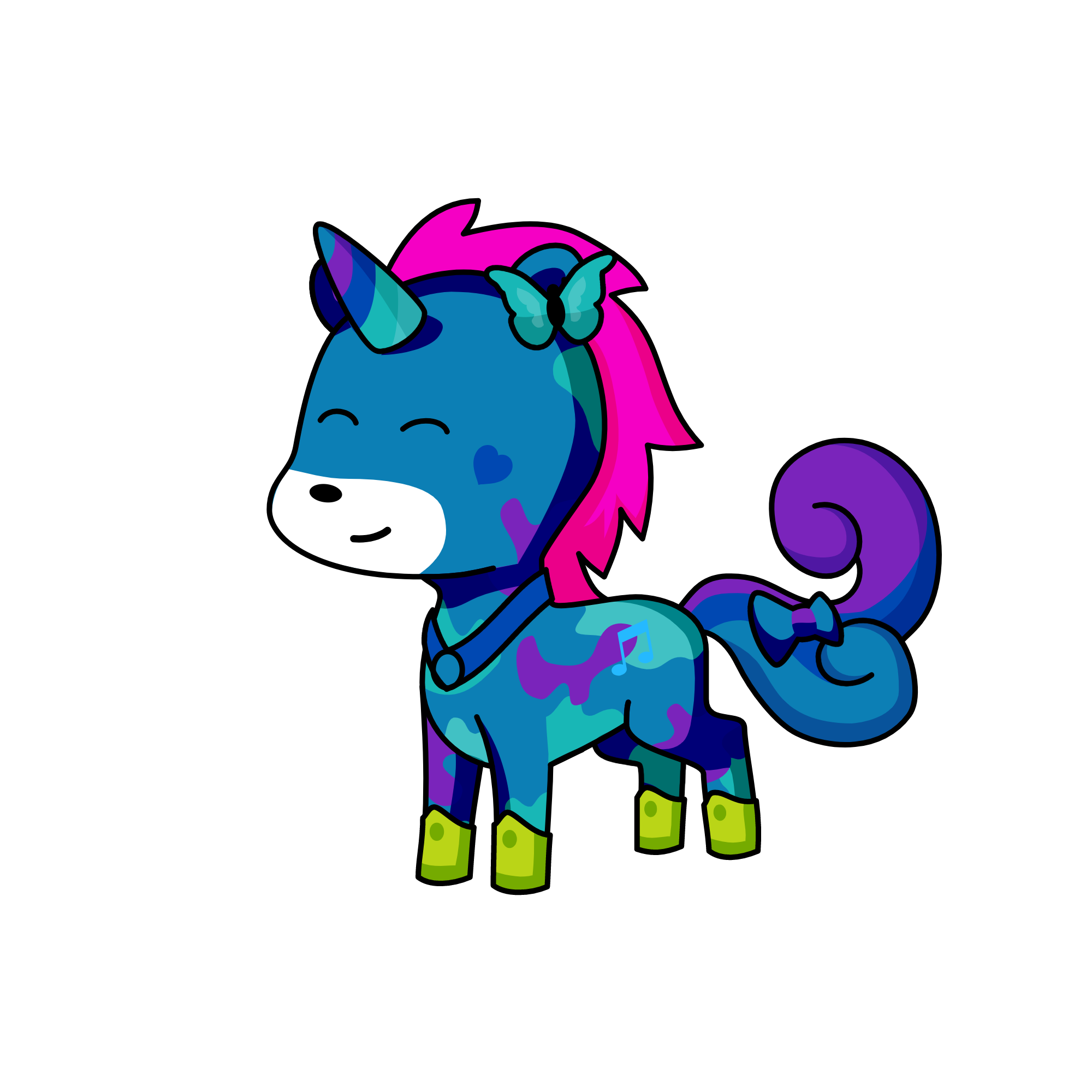 Moonlight, the unicorn