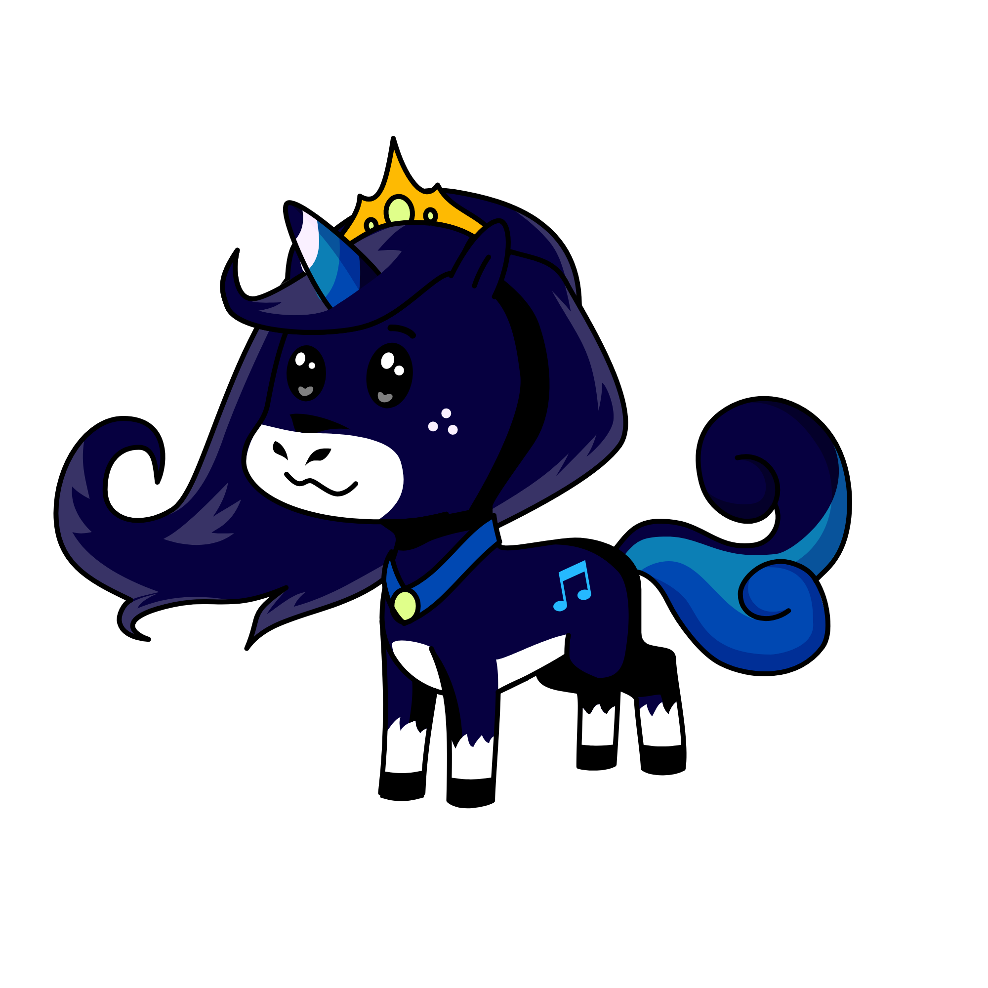 Moon Beam, the unicorn