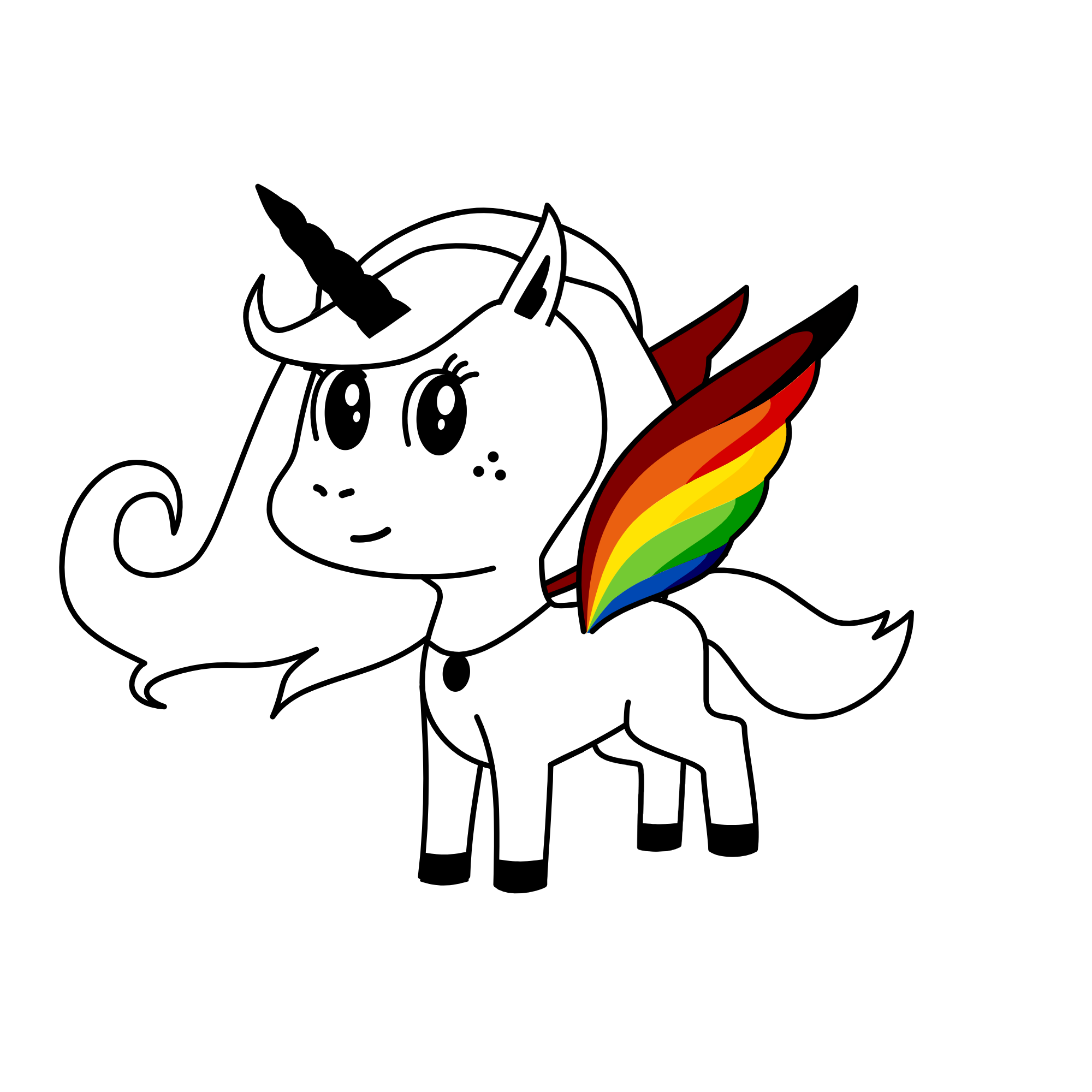 Arcobaleno, the unicorn
