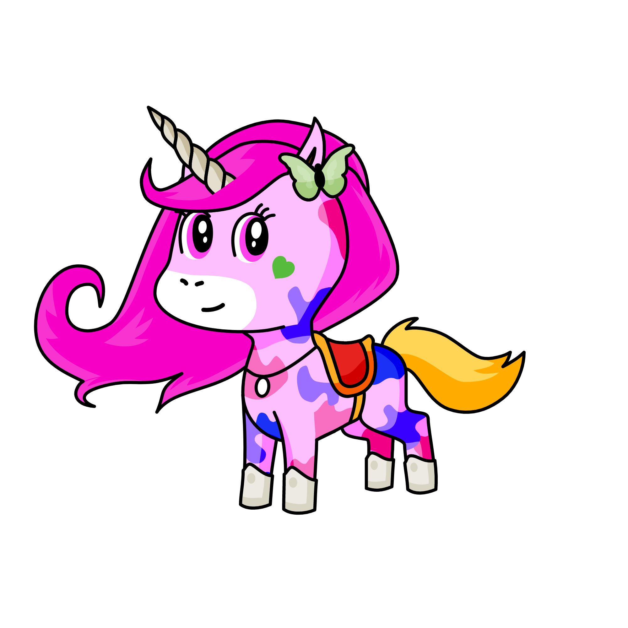 pink winter, the unicorn