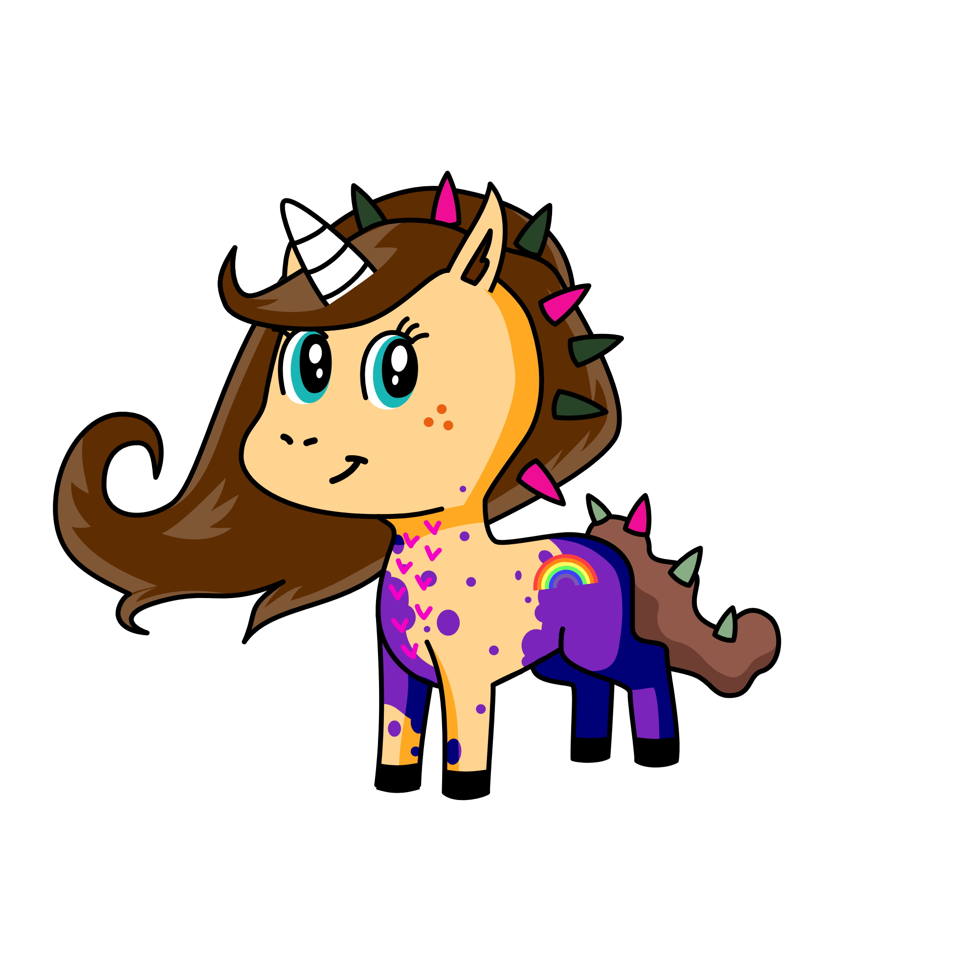 Cupcake raspberry bubbles, the unicorn