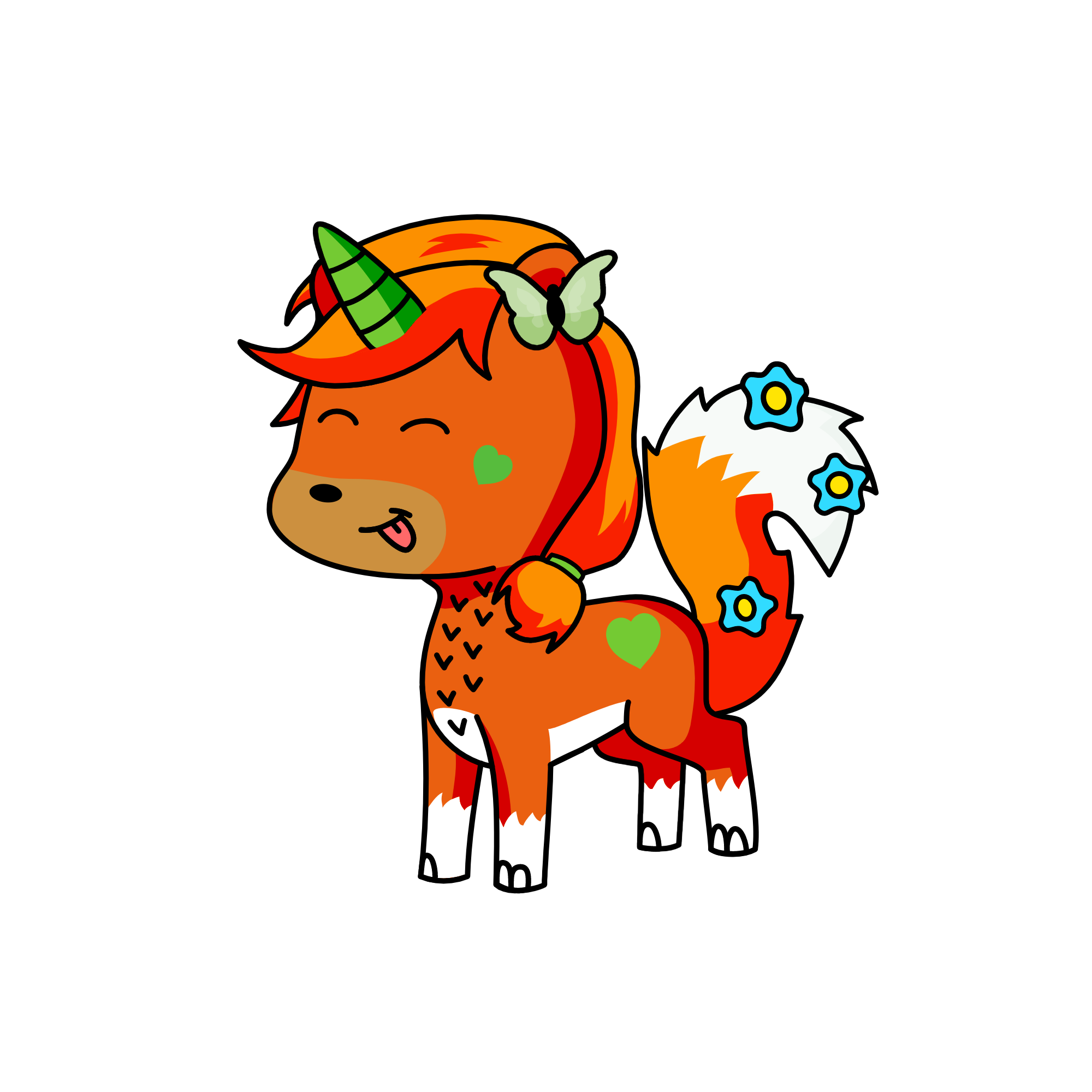 fox grrrrl, the unicorn