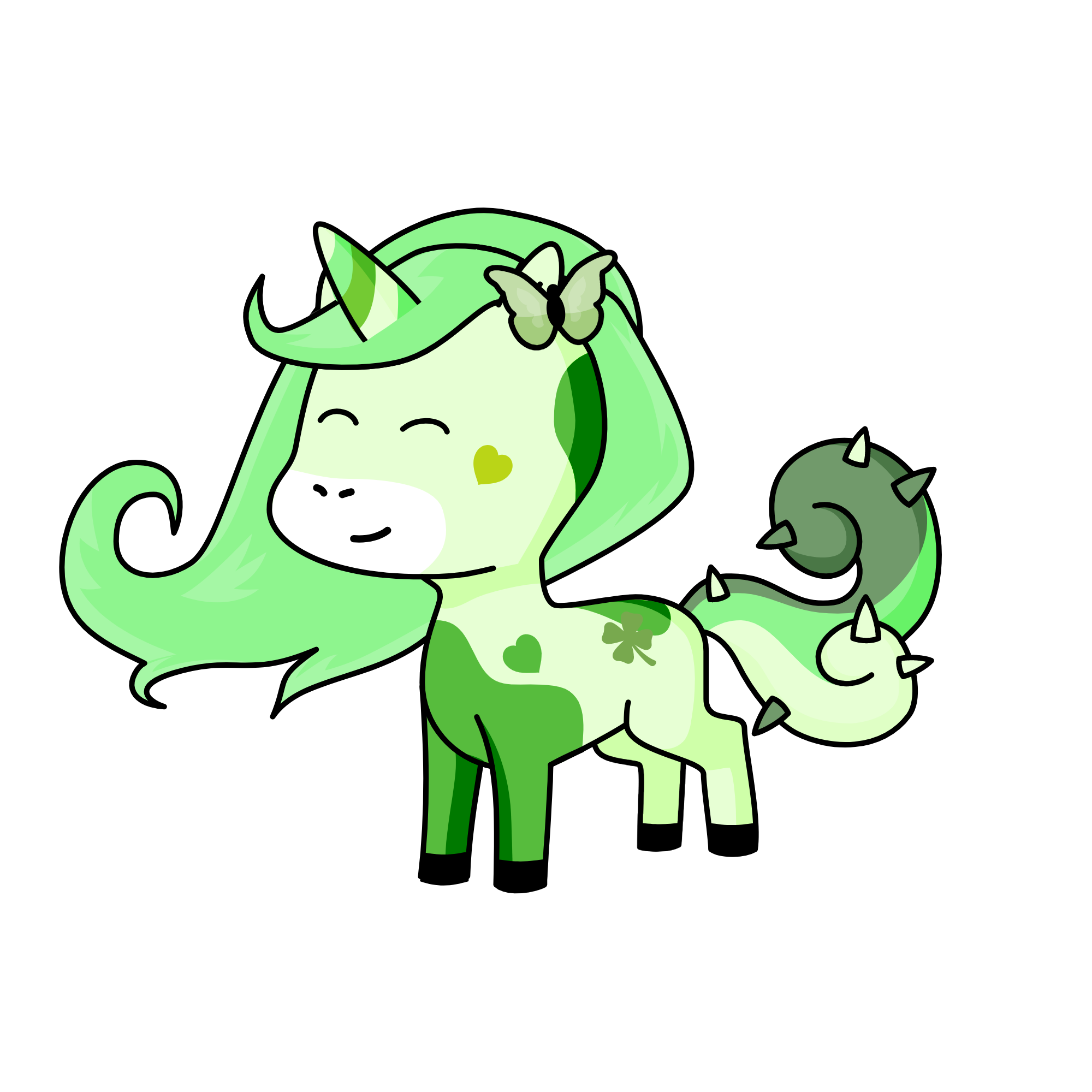 greenie, the unicorn