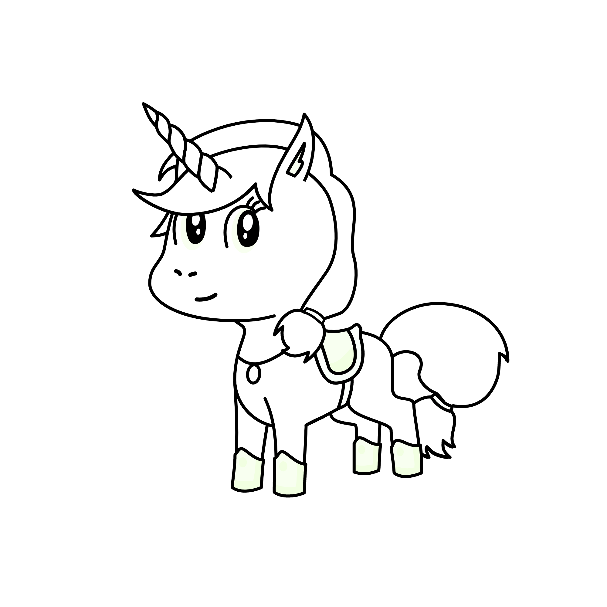 Snow White, the unicorn