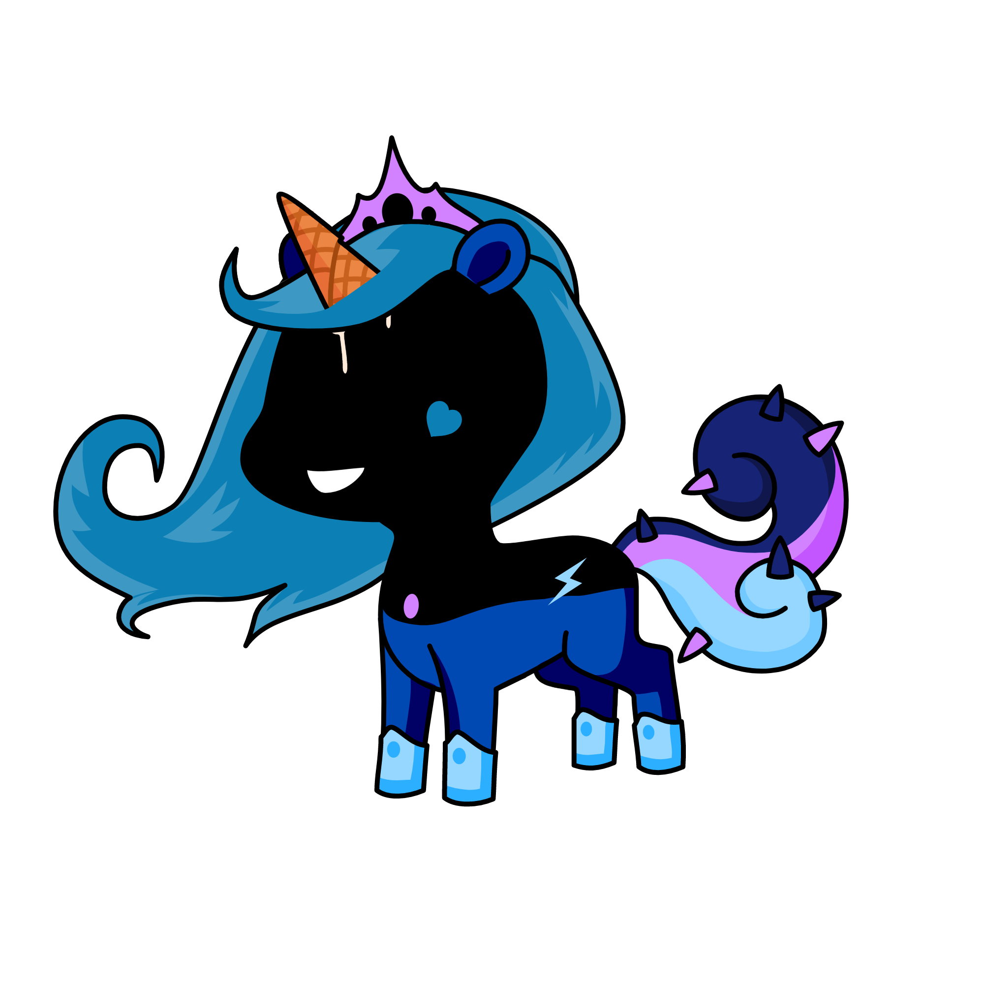 ME IN THE MOON, the unicorn