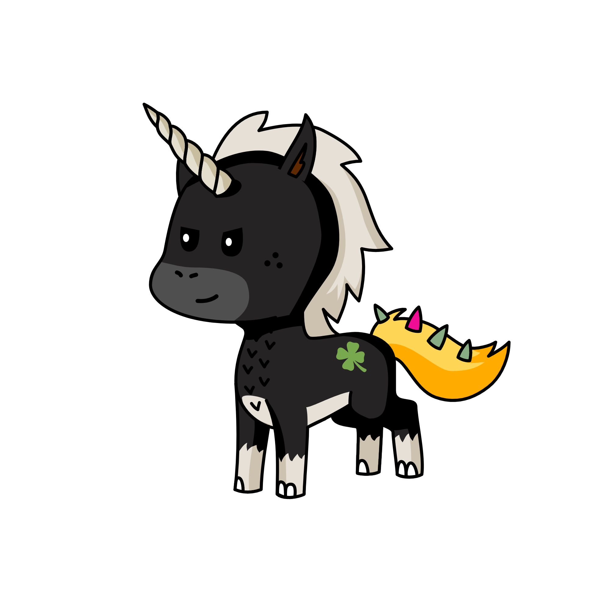 Lilly the Darkness, the unicorn
