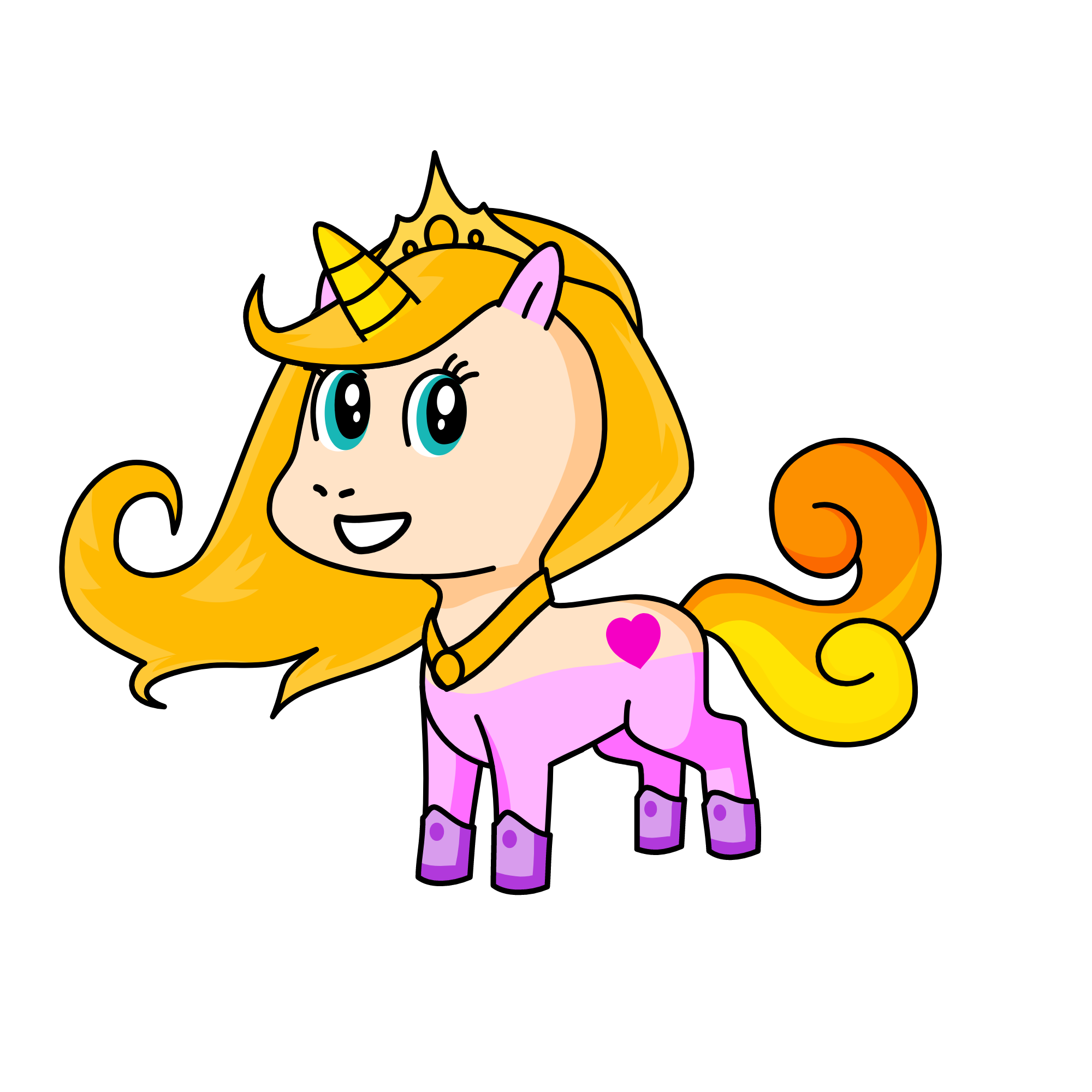 Sleeping Beauty, the unicorn
