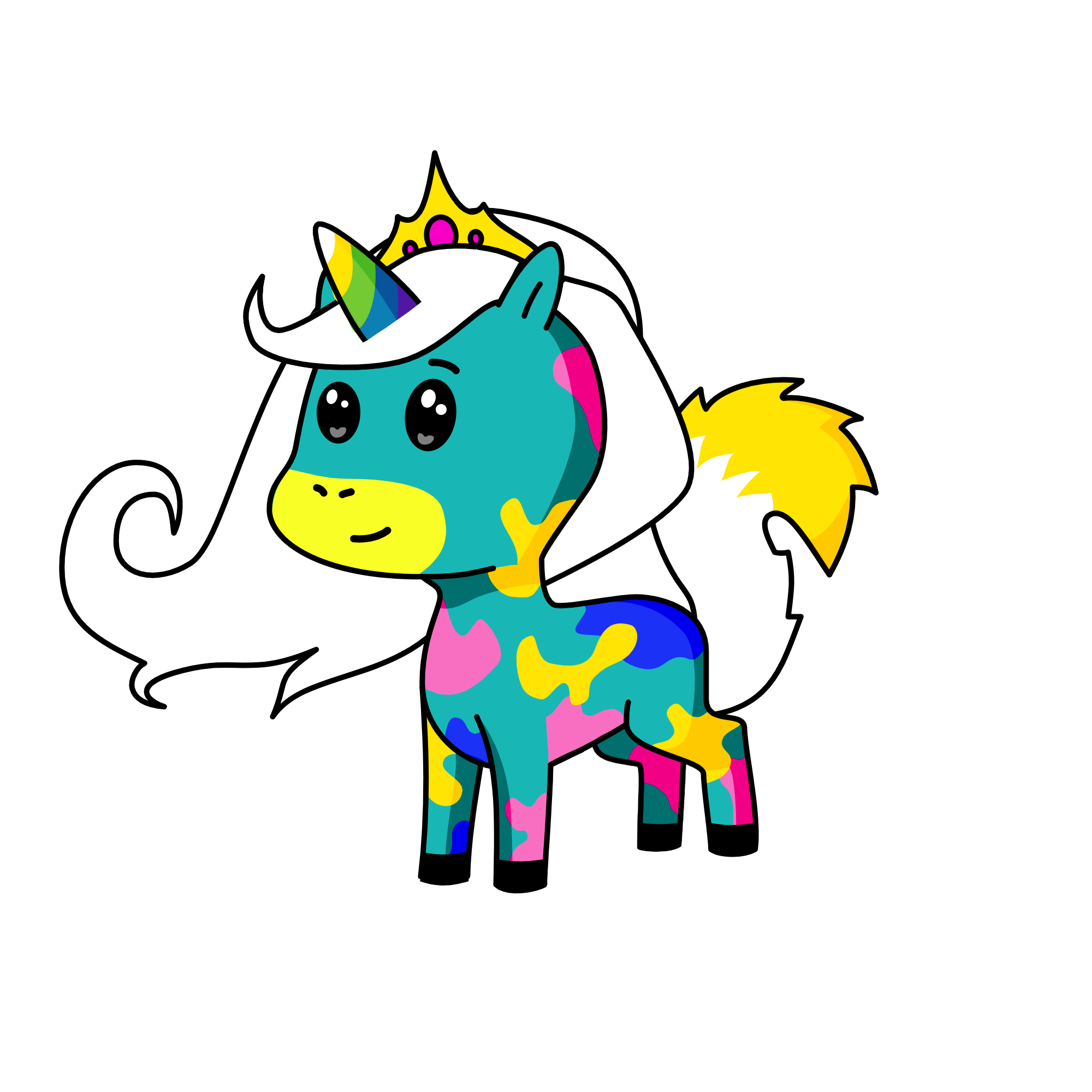 Queen titania, the unicorn