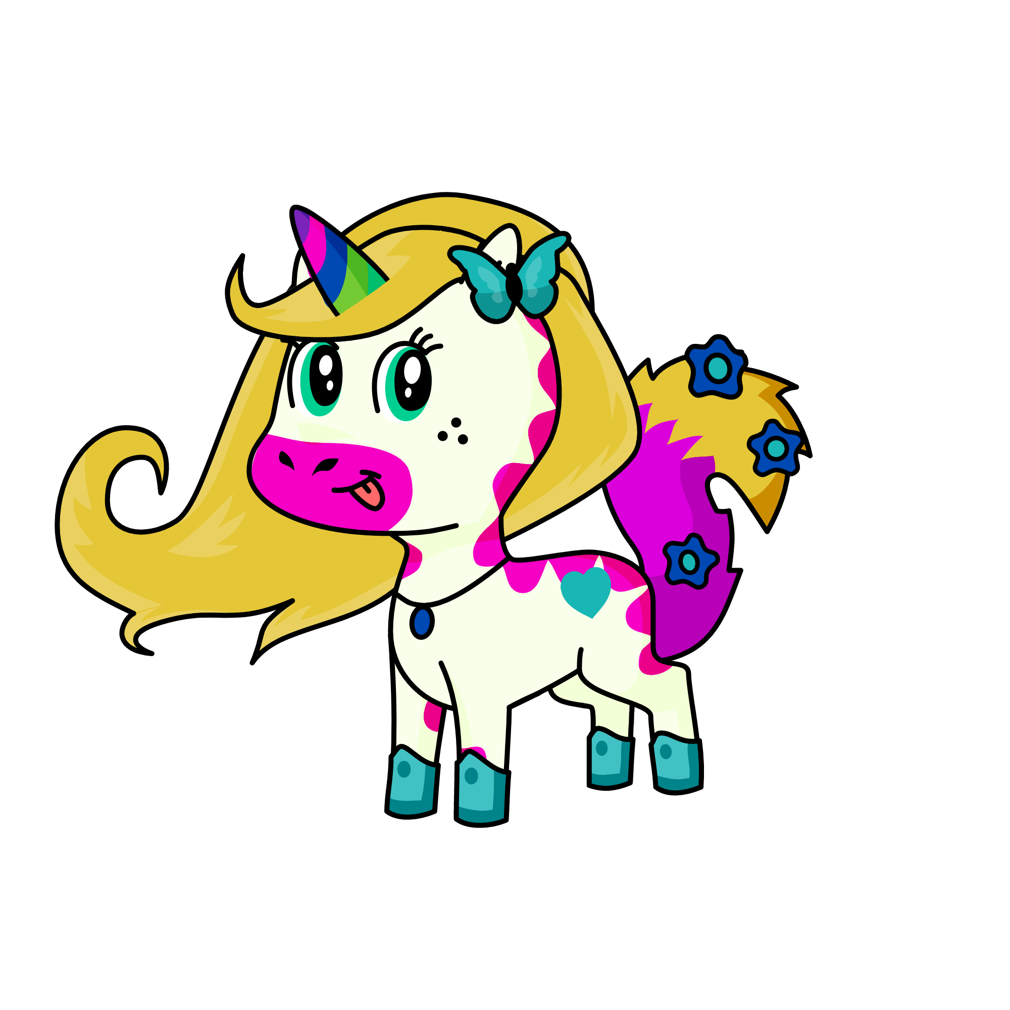 kind butterfly, the unicorn