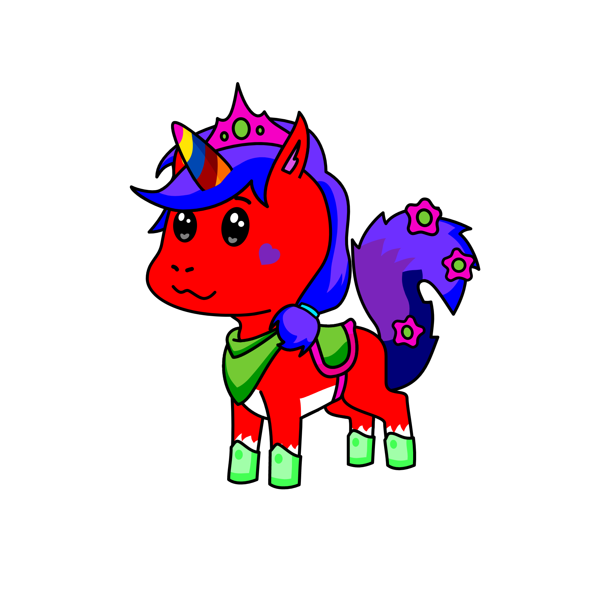 dry rainbow, the unicorn