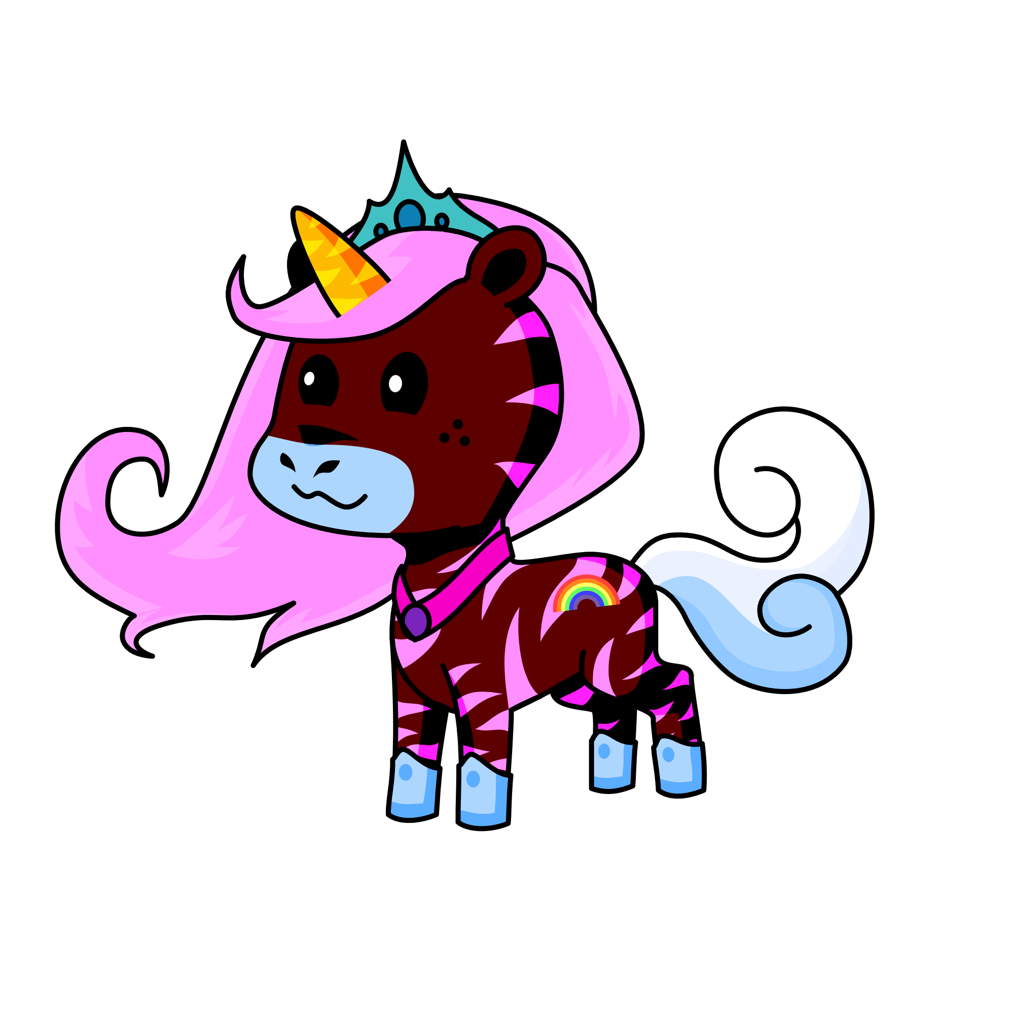 Cupcake sprinkle , the unicorn