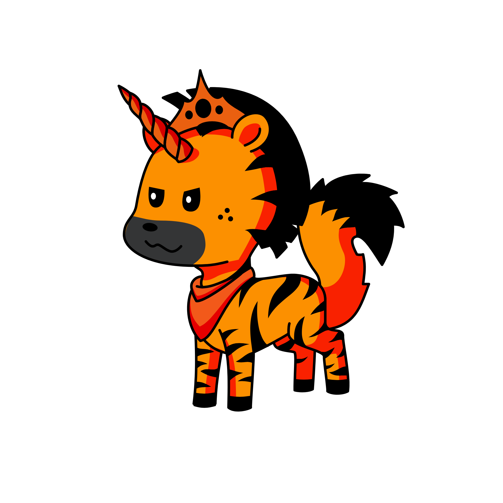 Tigershine, the unicorn