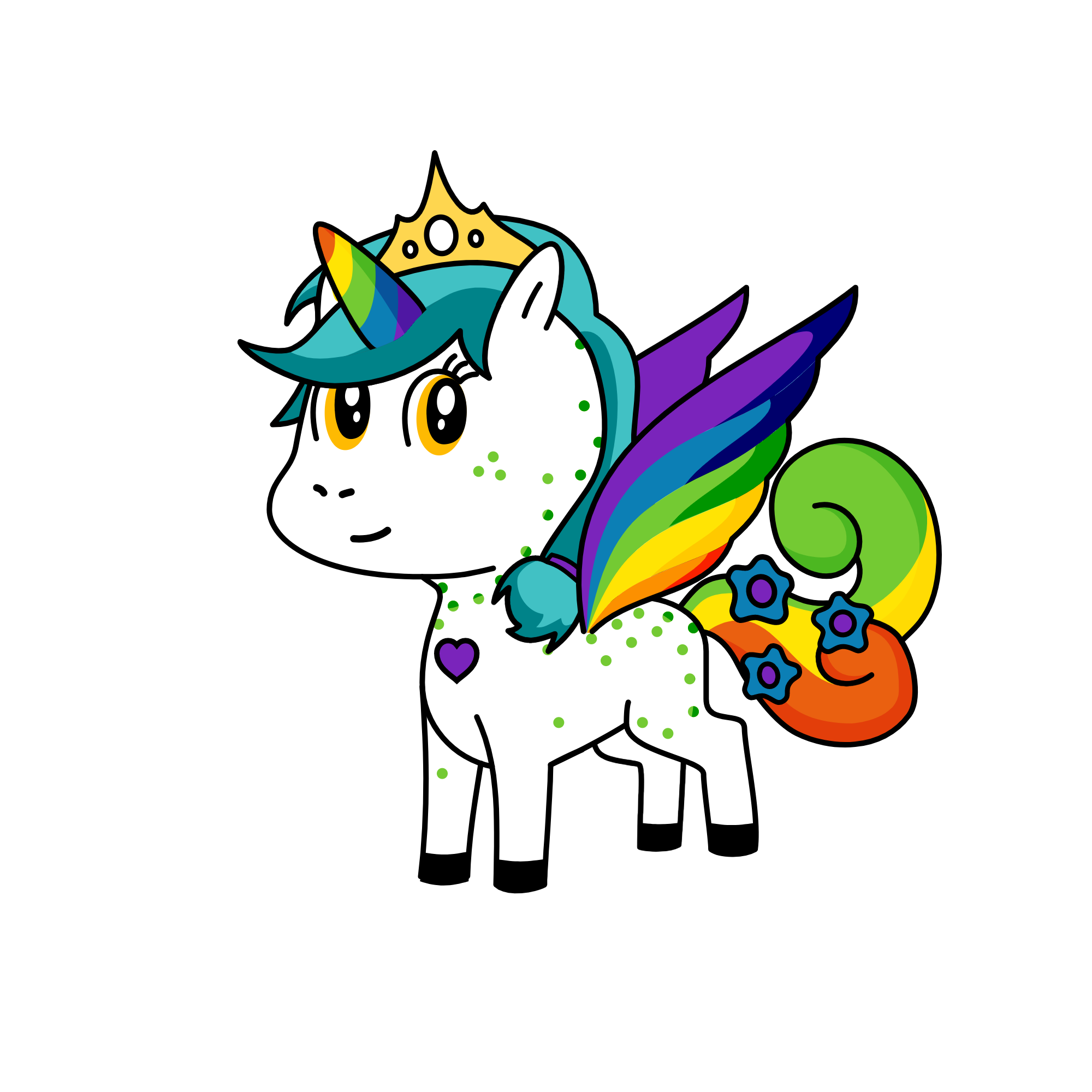 rainbow, the unicorn