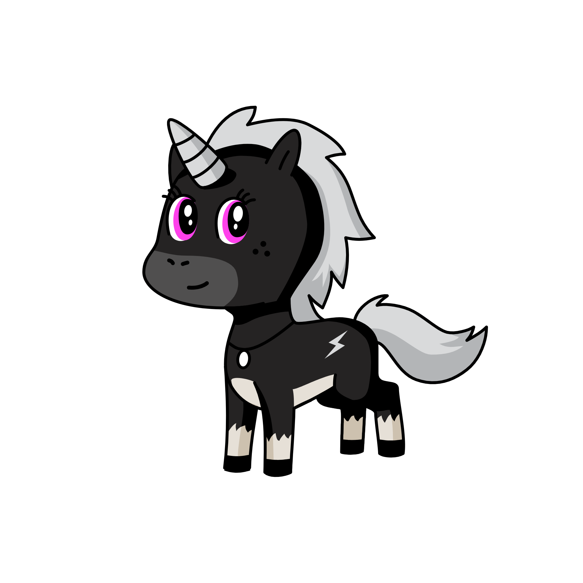Nightia, the unicorn