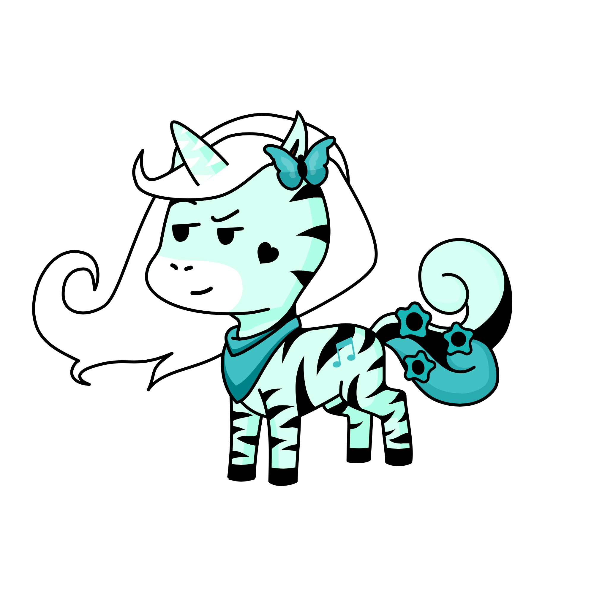 Zipp, the unicorn