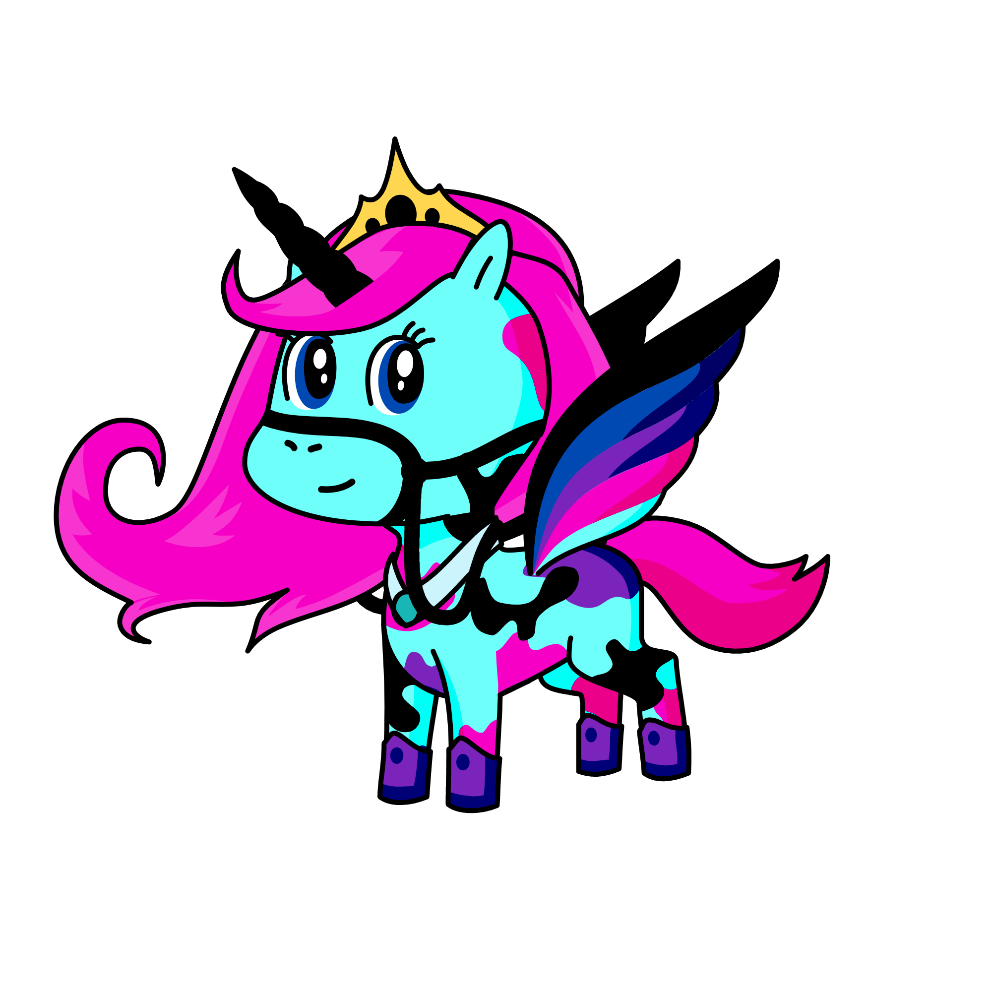 pony, the unicorn