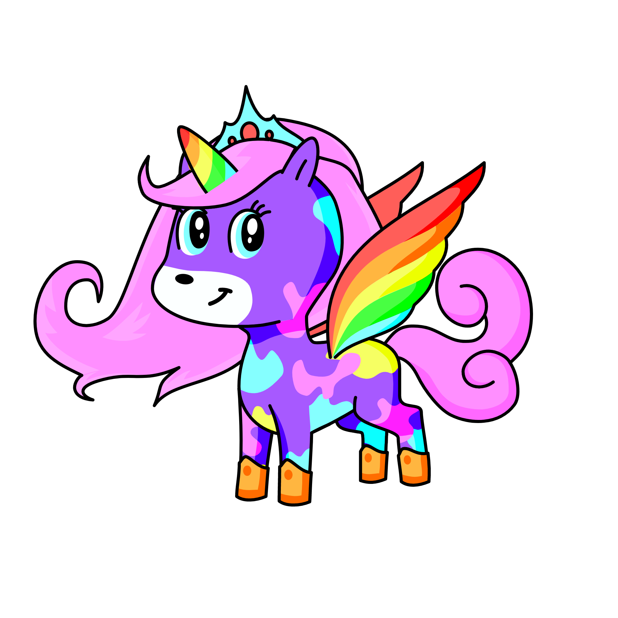 rainbow, the unicorn
